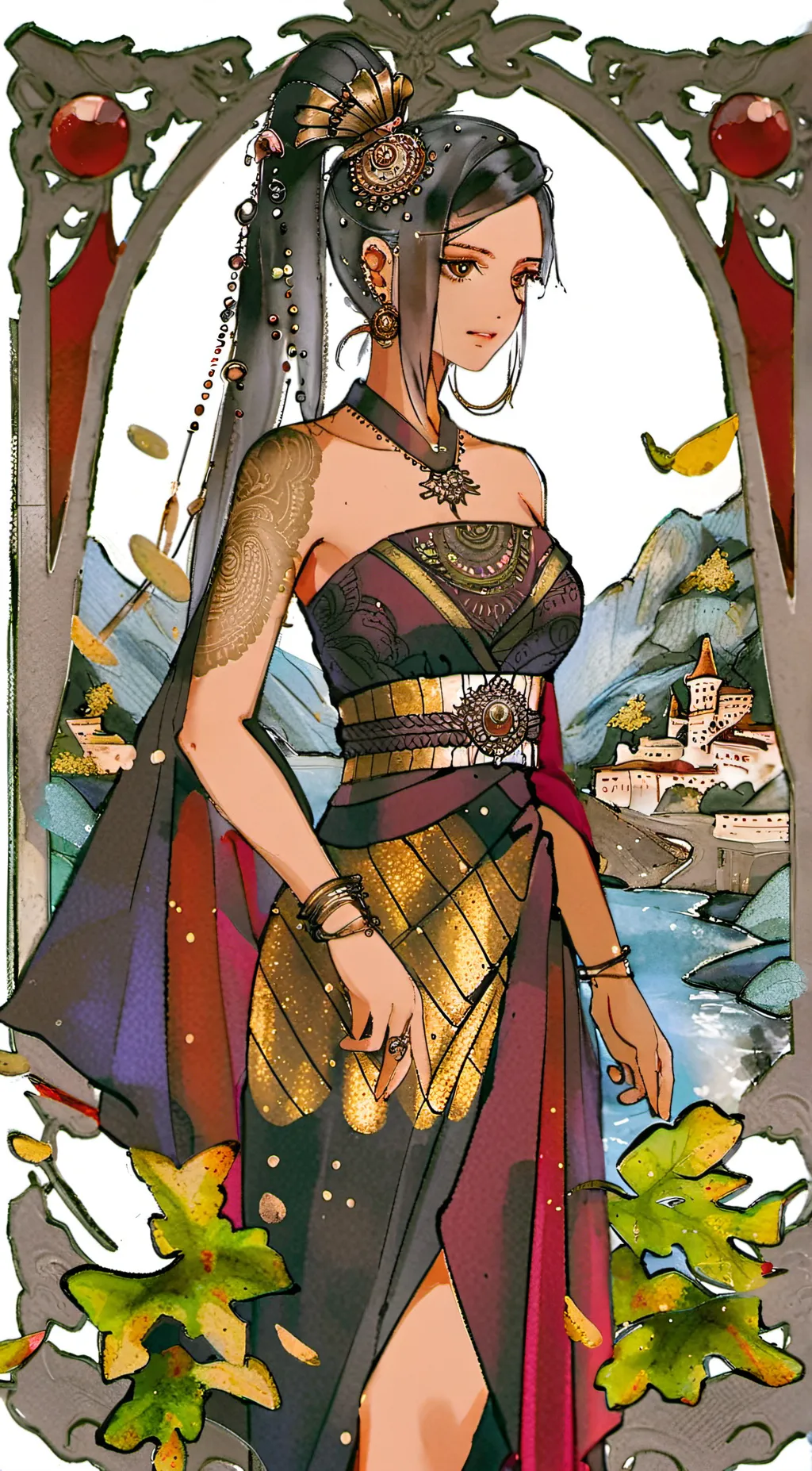 ai character: Mona background