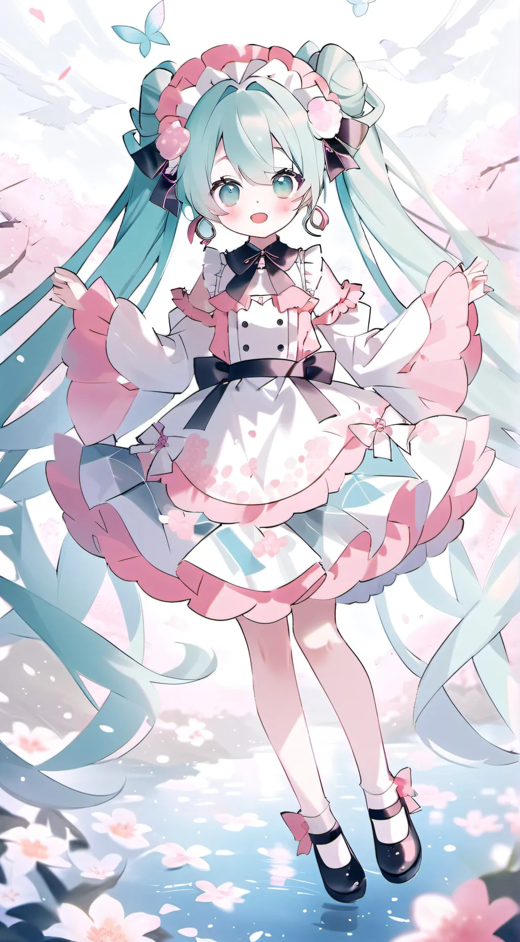 ai character: Hatsune miku background