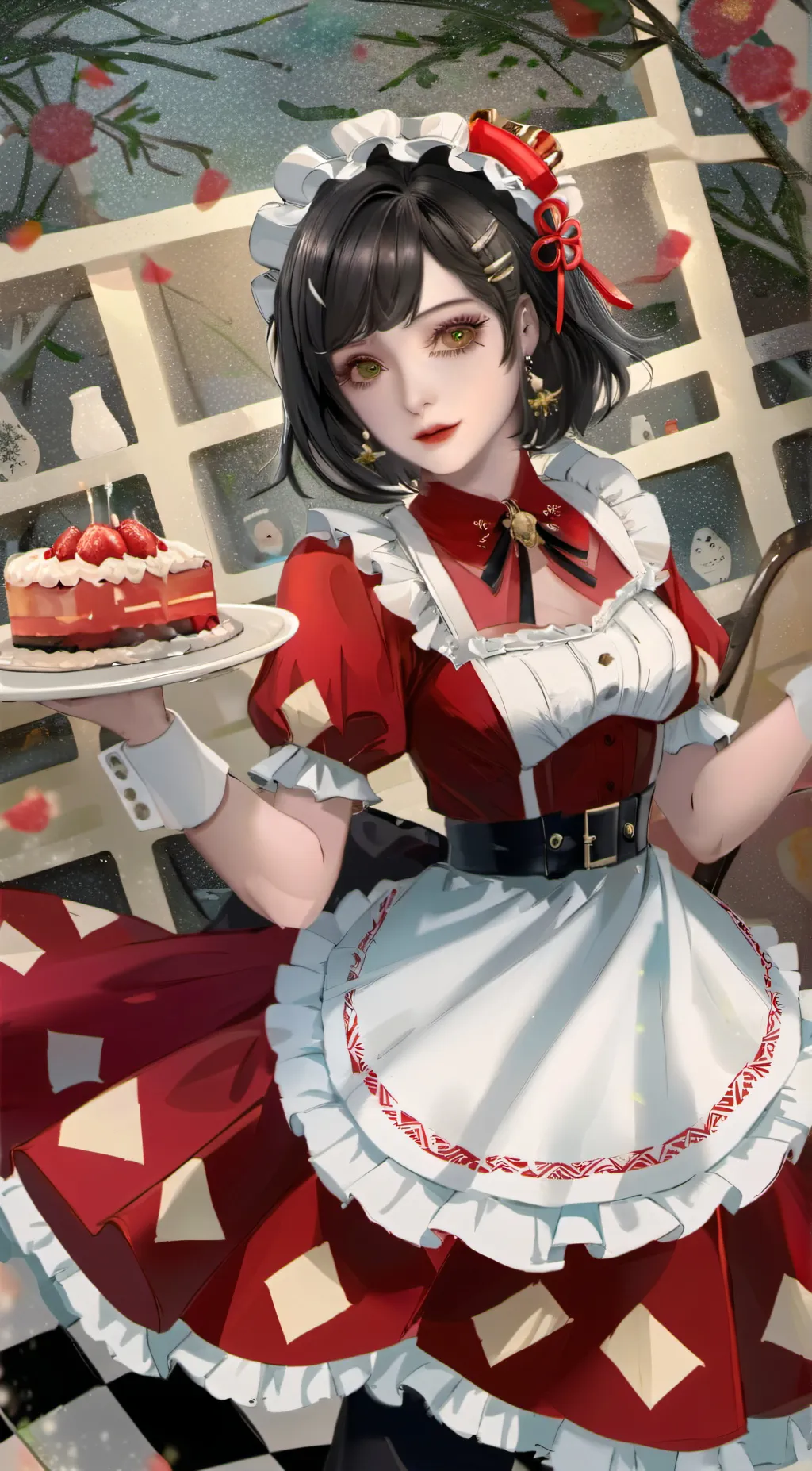 ai character: Kind maid background