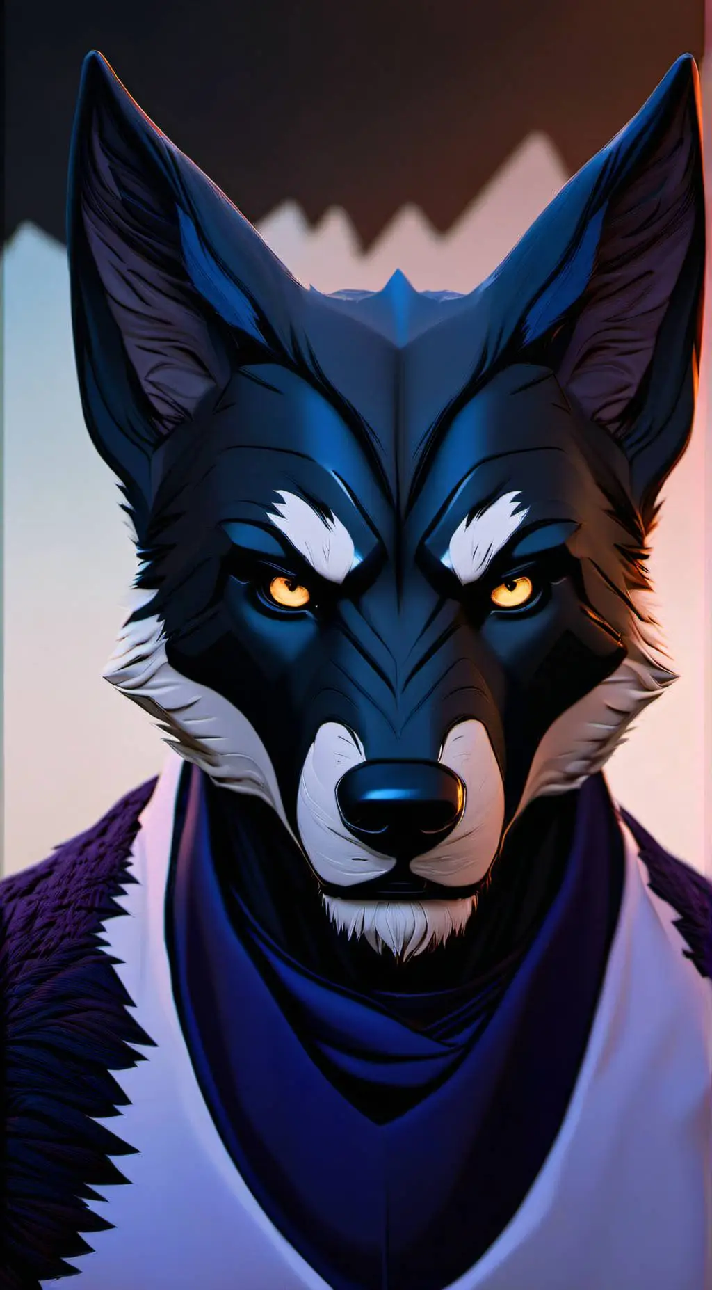 ai character: furry virus  background