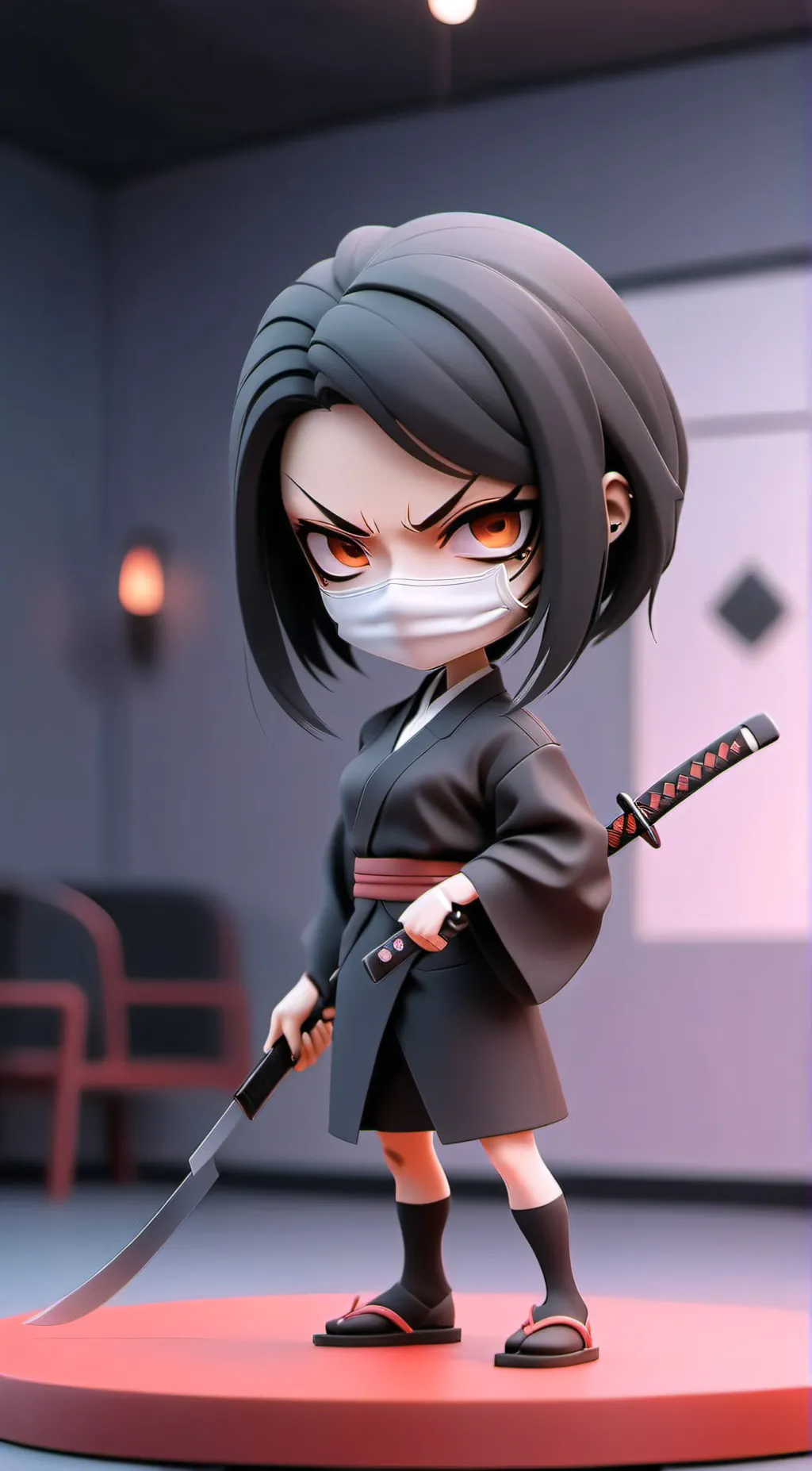 ai character: Kuchisake-onna background