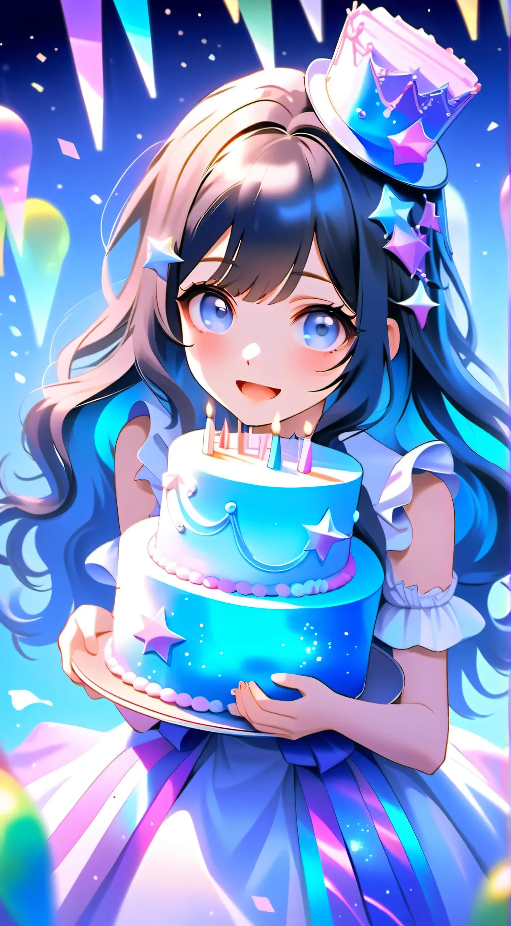 ai character: Happy birthday! background
