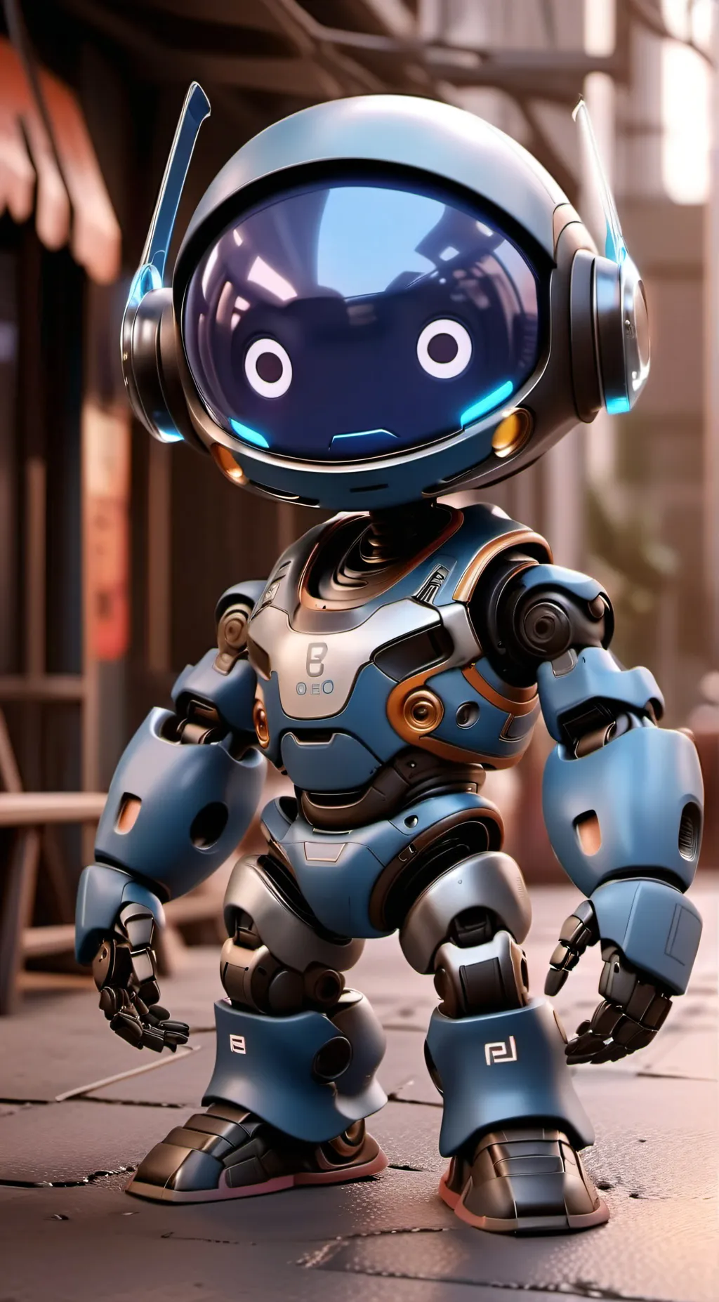 ai character: Indigo background