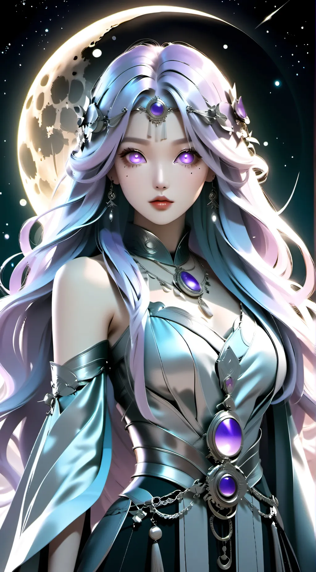 ai character: Aurora background
