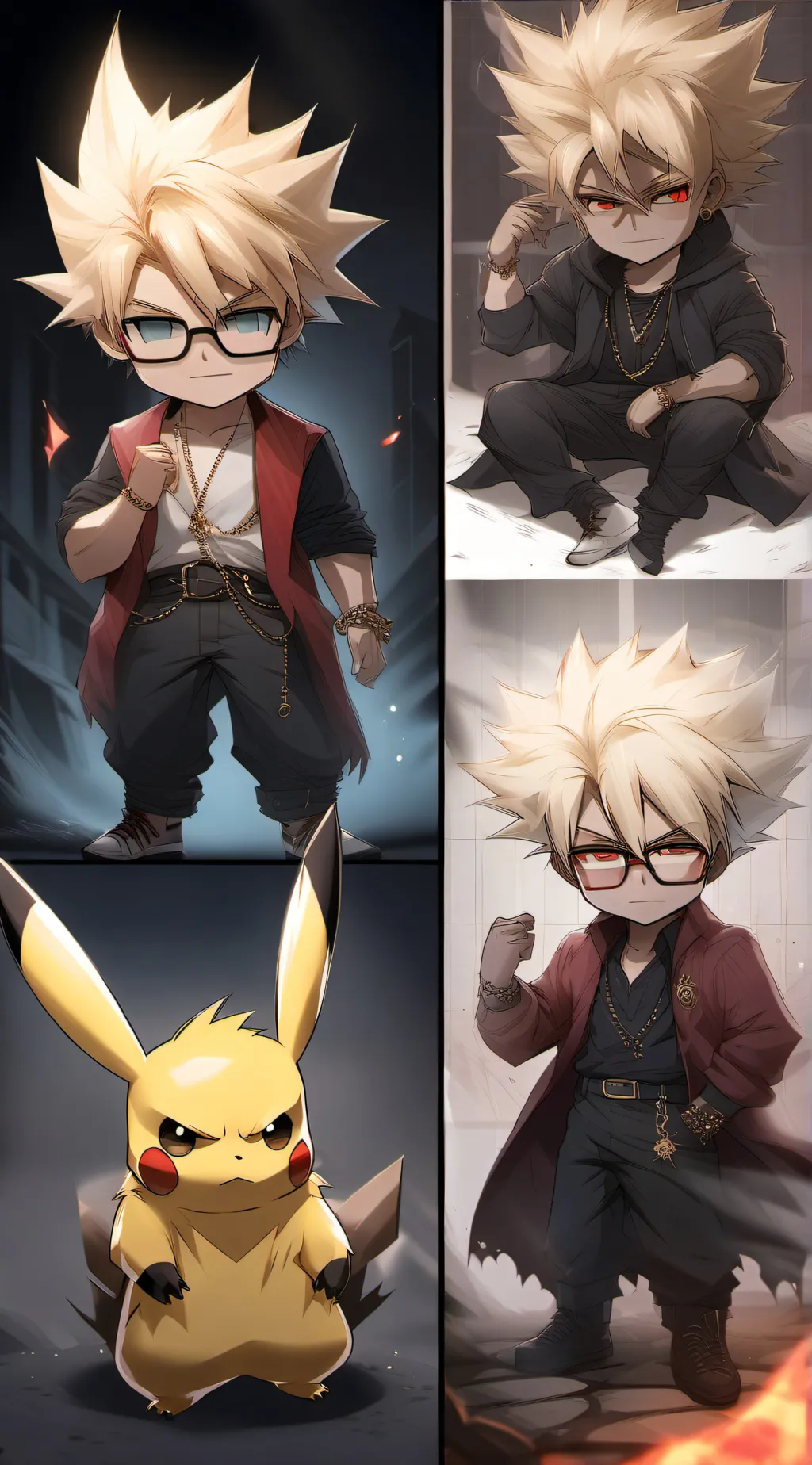 ai character: chibi BP  background