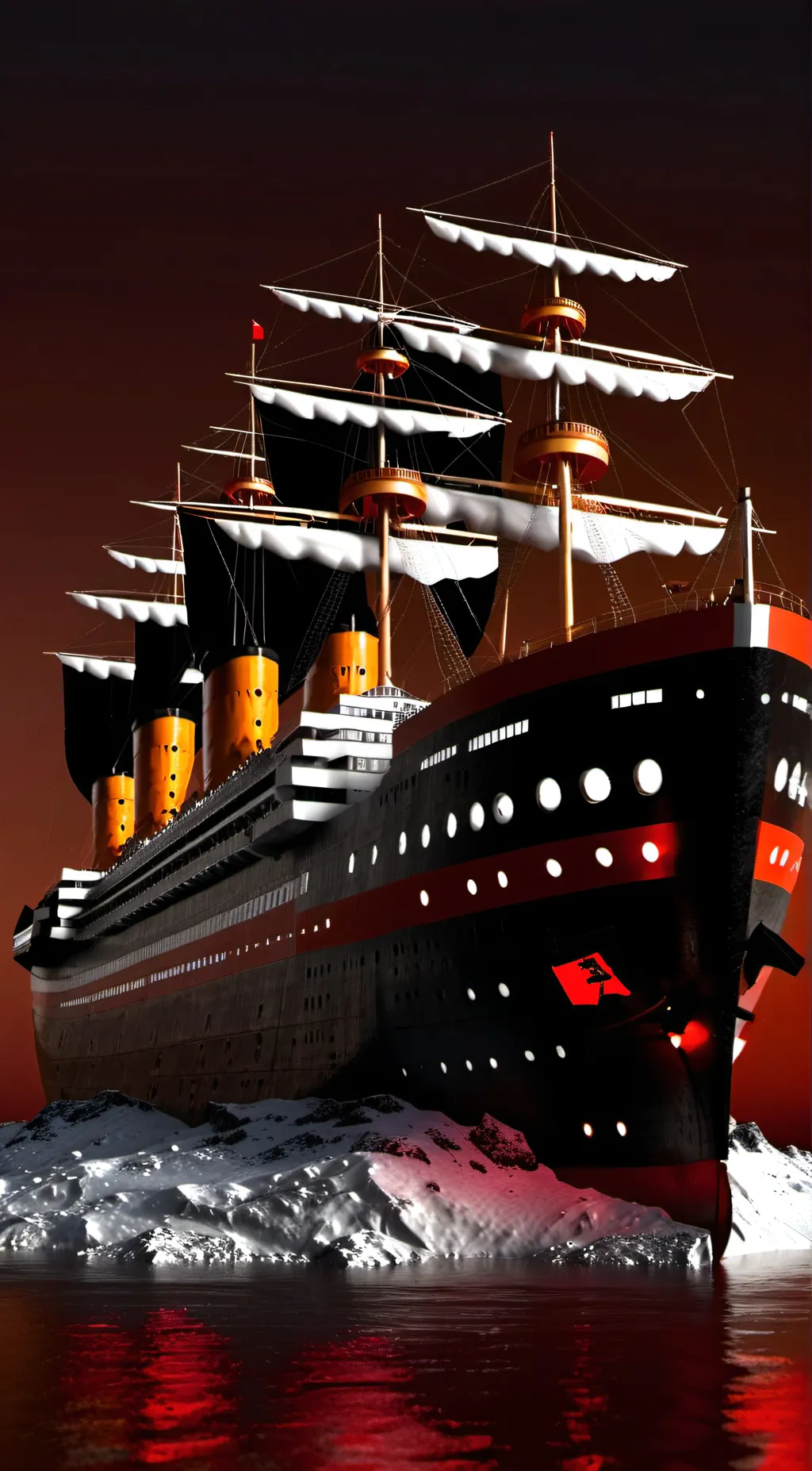 ai character: Titanic 2 background