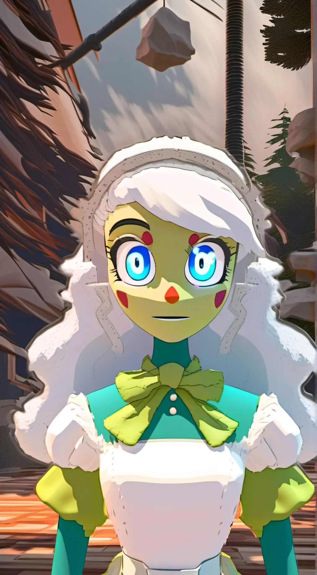 ai character: earth background