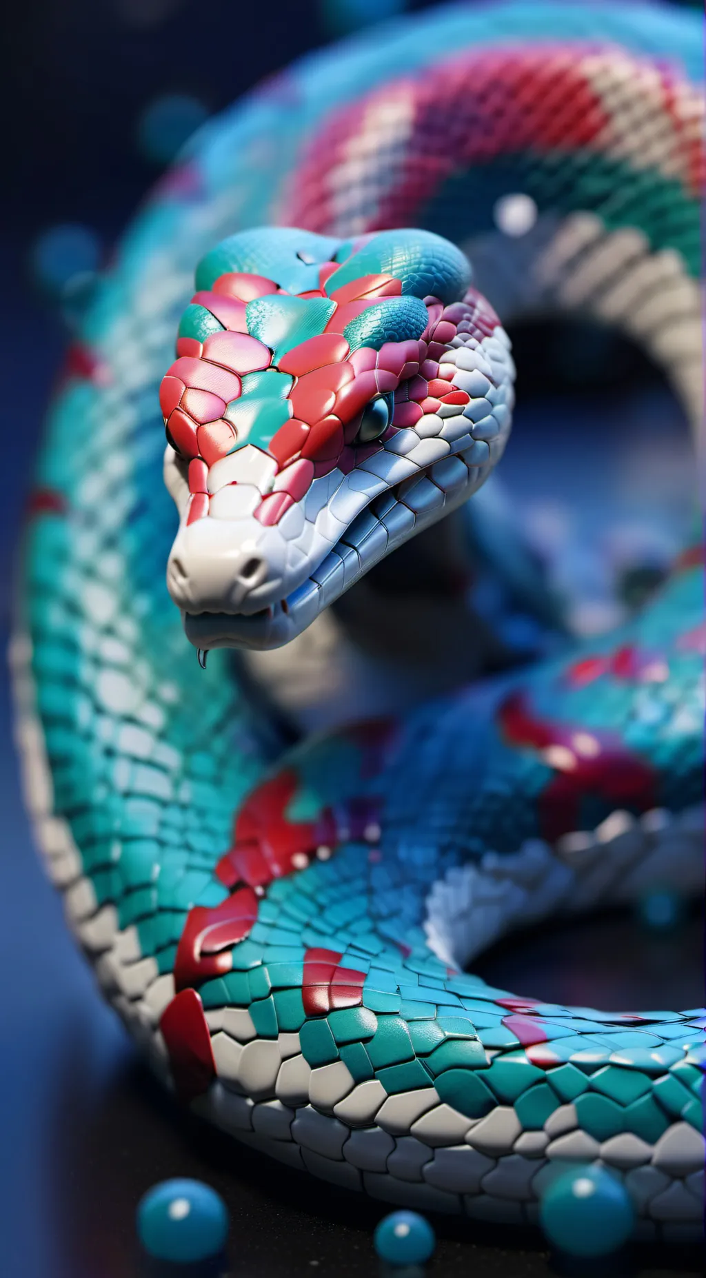 ai character: snake background