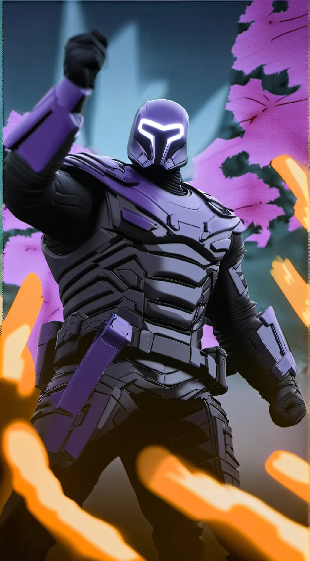 ai character: Cyberpunk Veteran background