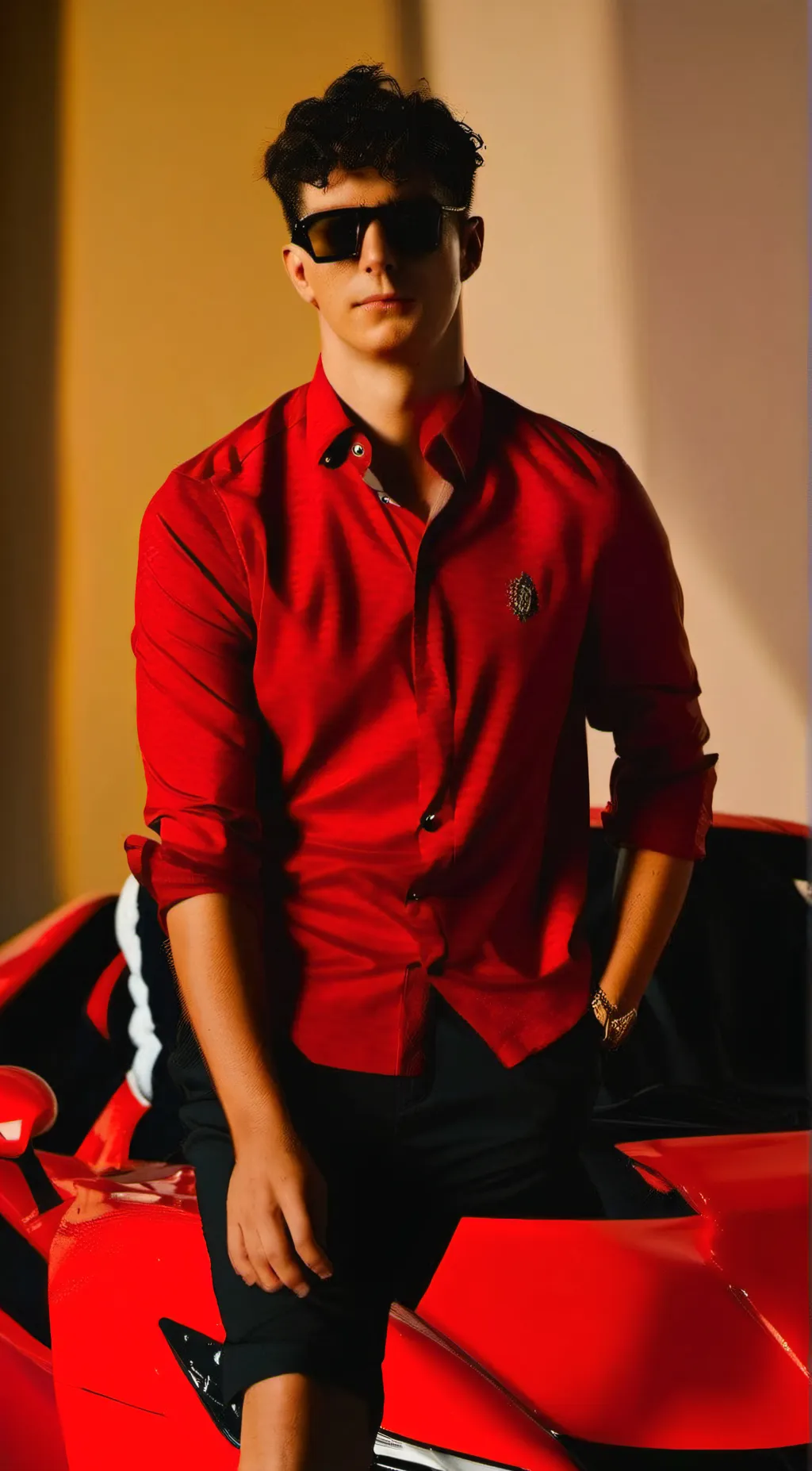 ai character: Oliver Bearman  background