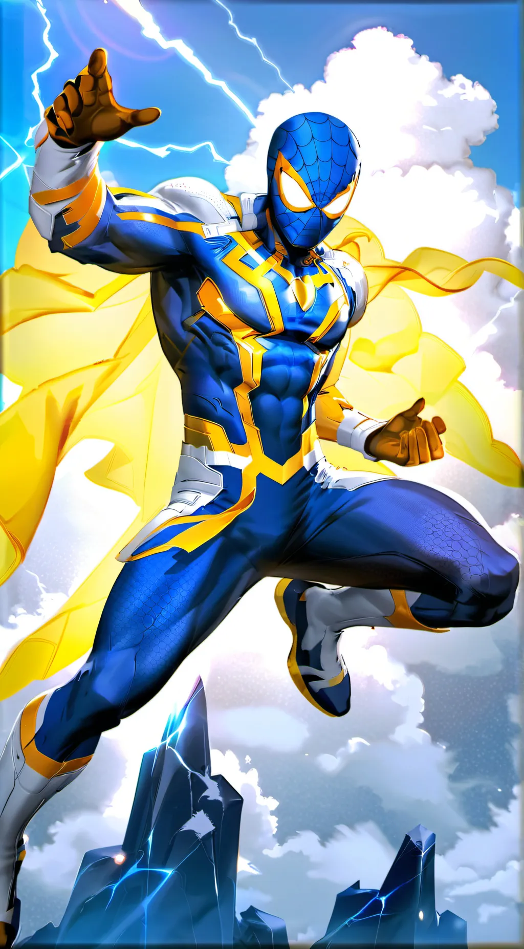 ai character: ShockerStorm background