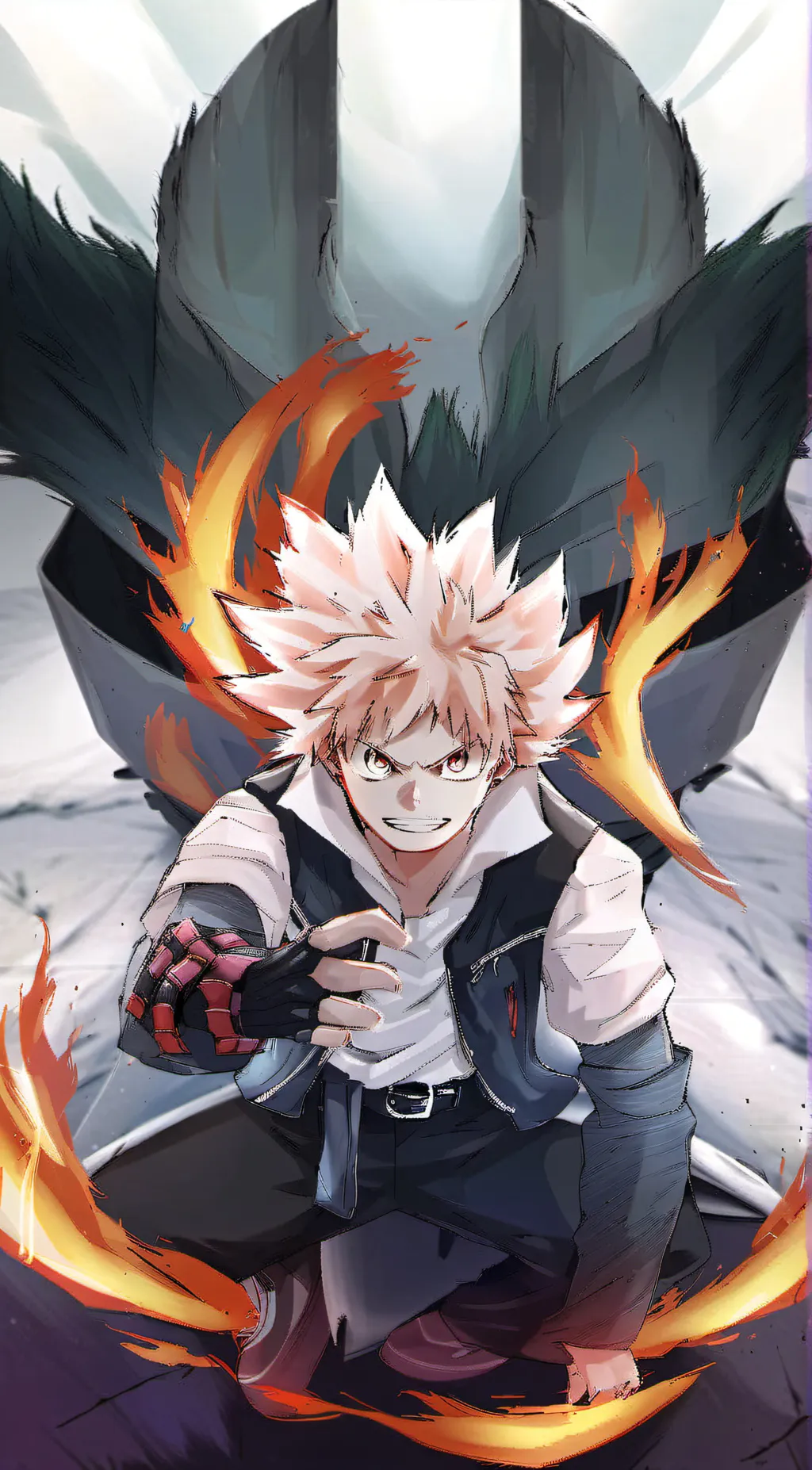 ai character: newstudent vbakugo background
