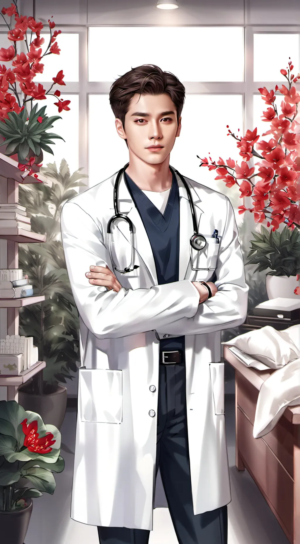 ai character: Park Seo-Joon background