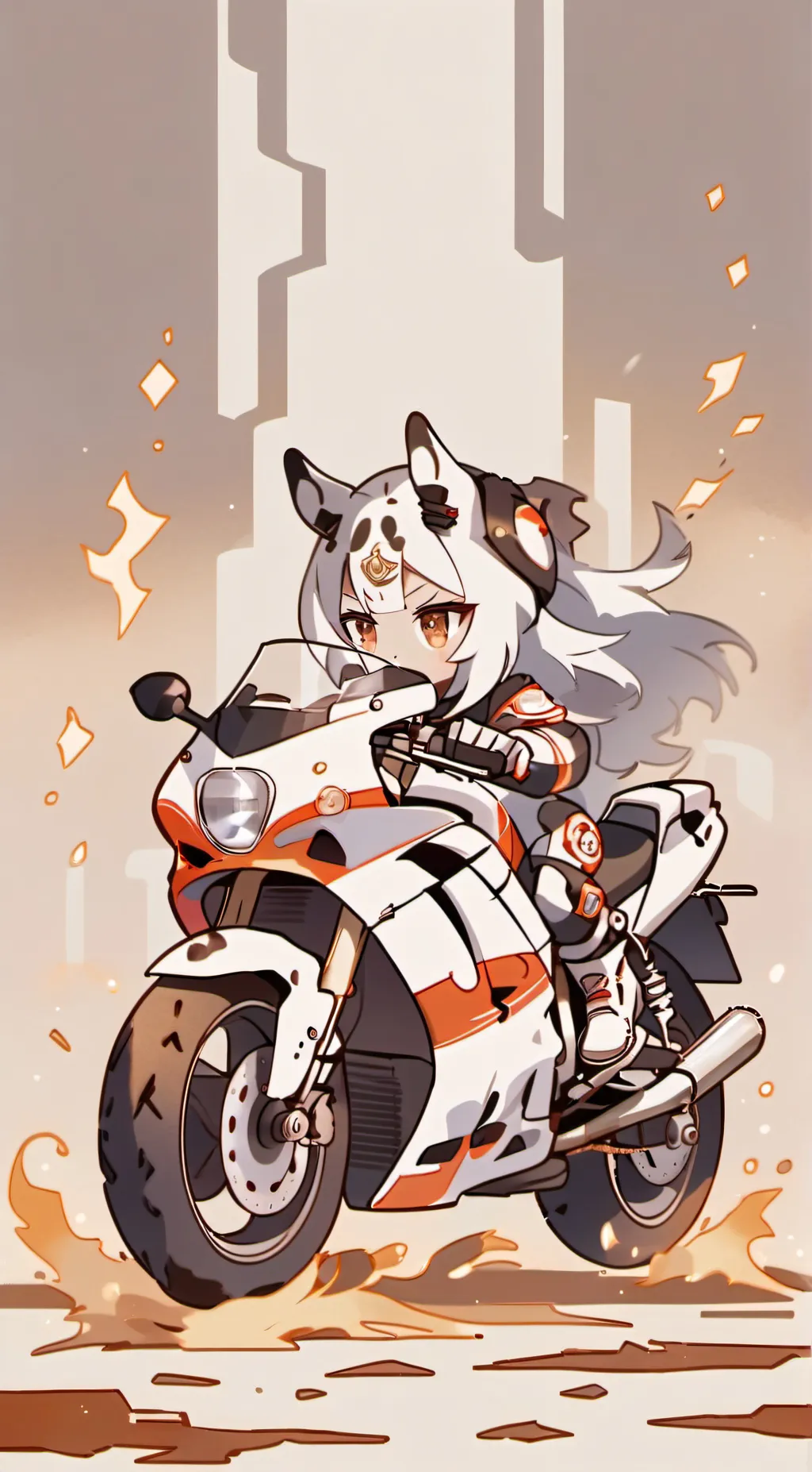 ai character: motor hero background