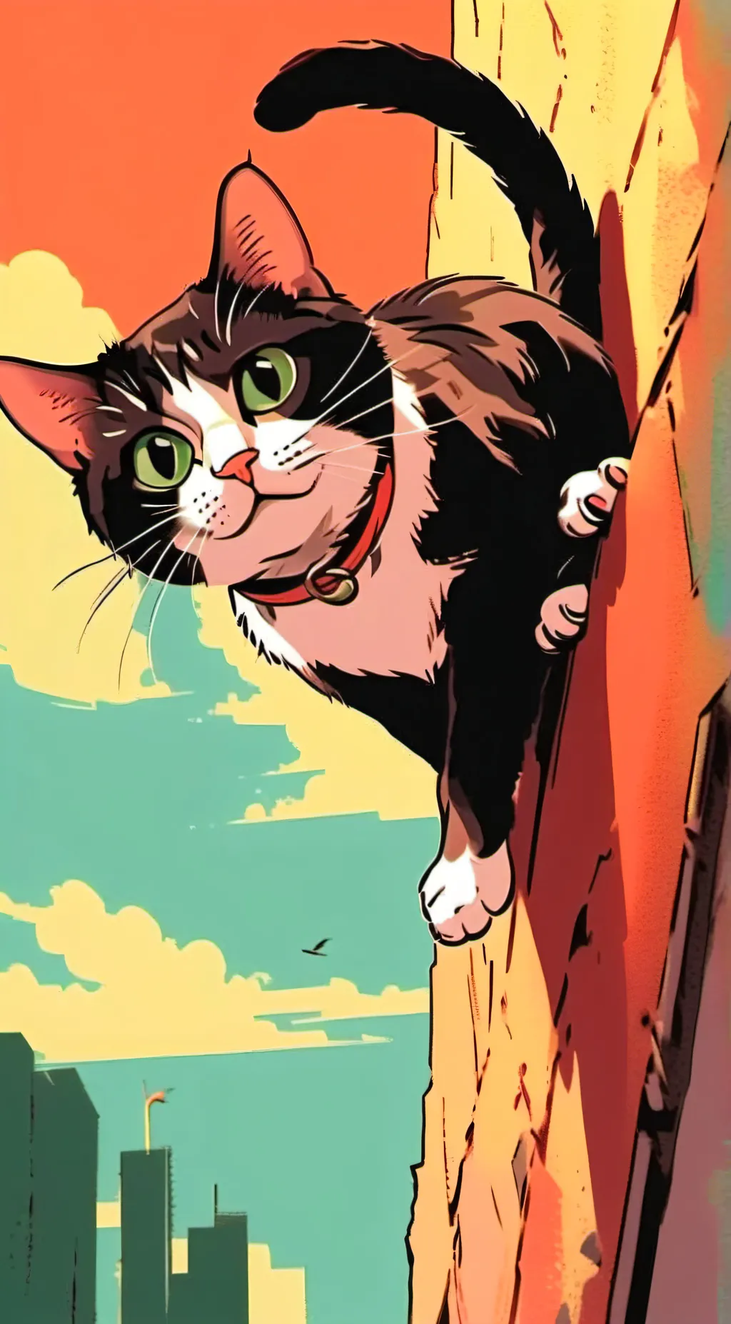 ai character: Spider cat!! background