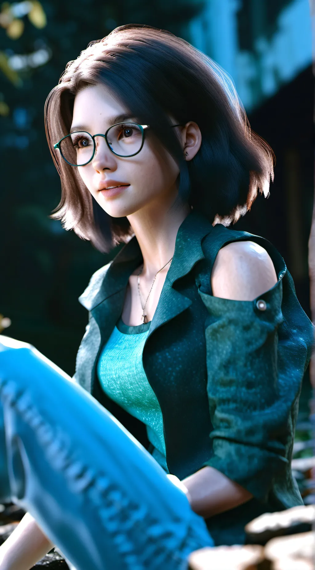 ai character: Annaleigh  background