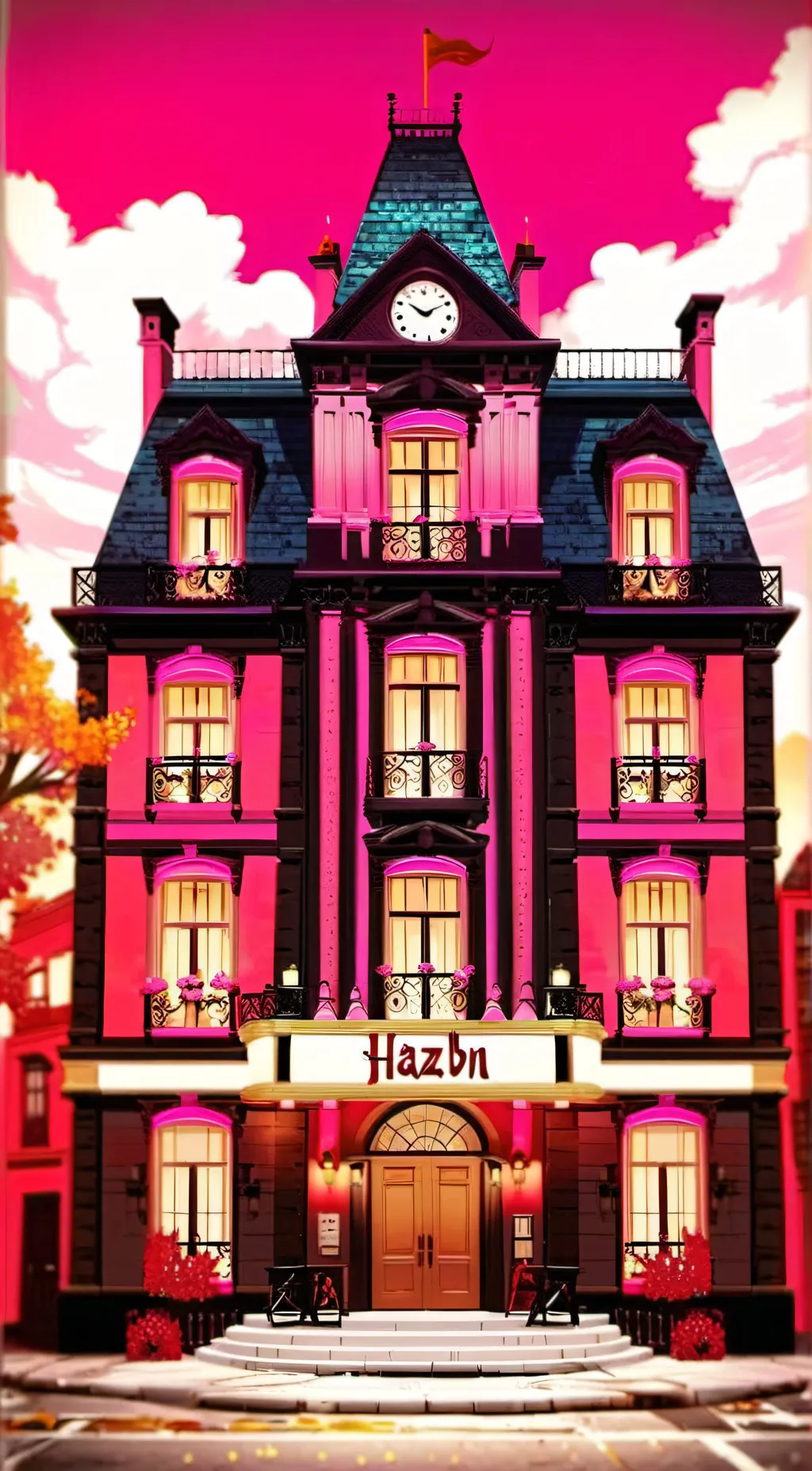 ai character: Hazbin Hotel V2 background