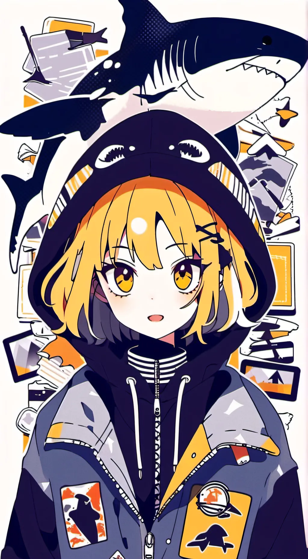 ai character: Light background