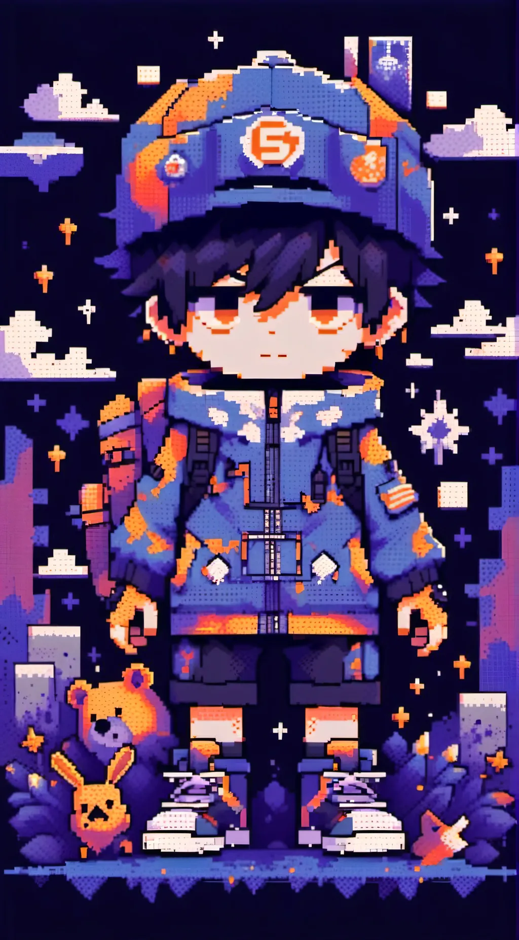 ai character: paper jeson n SMG4 background