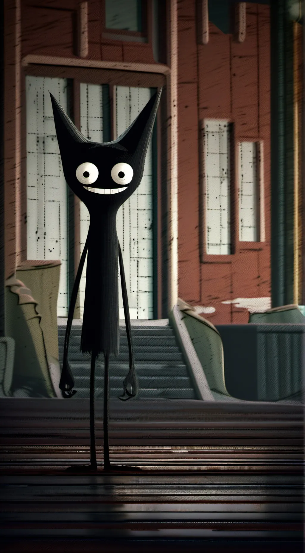 ai character: cartoon cat background