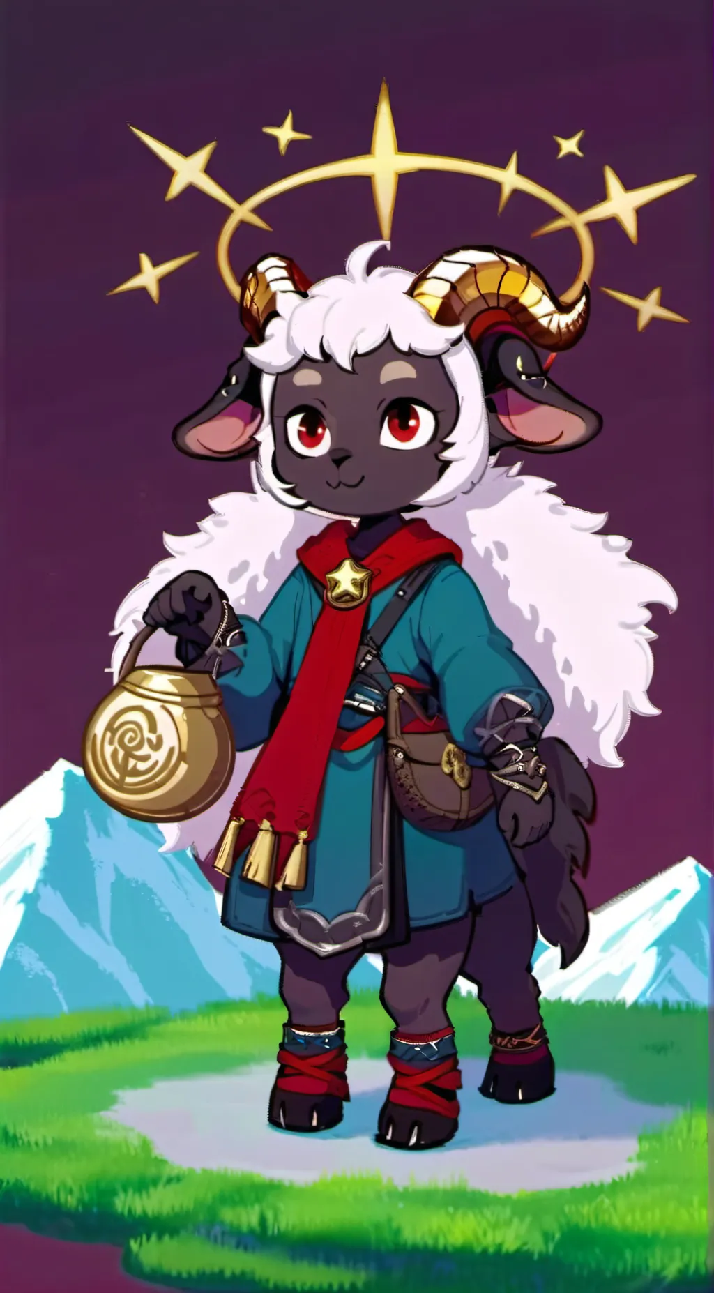 ai character: The Lamb background