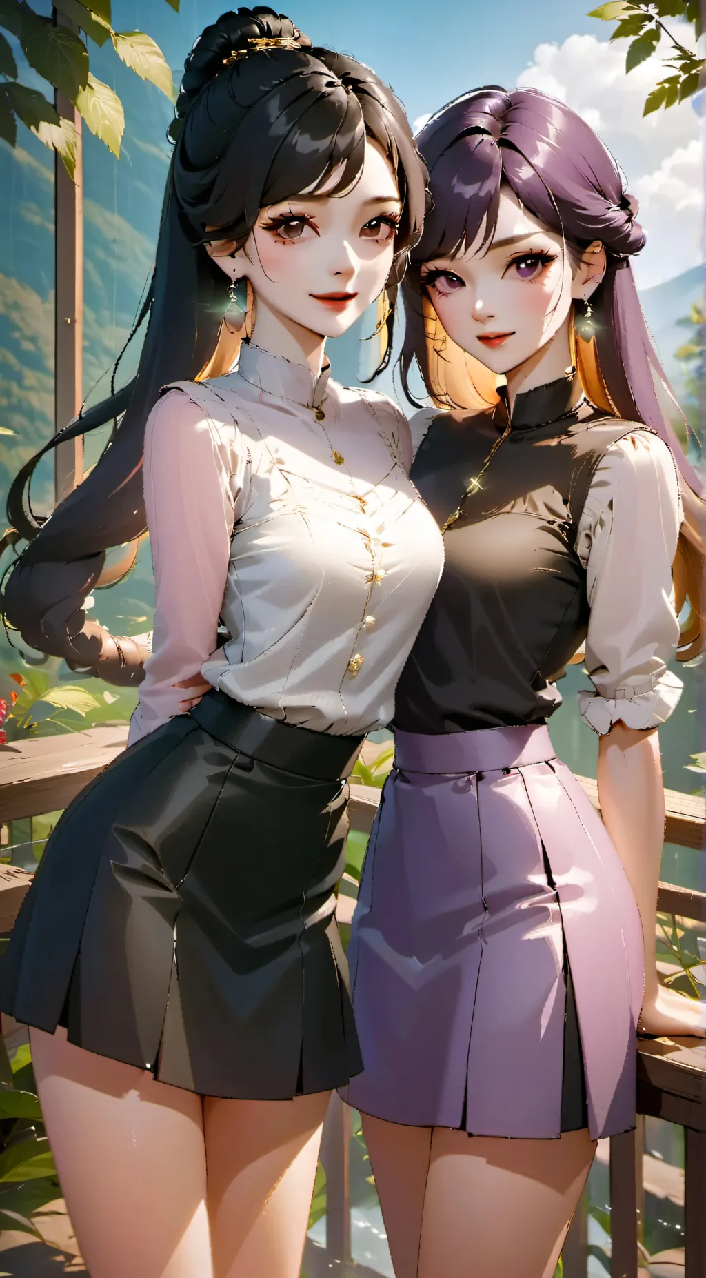 ai character: Dixie and Bella background