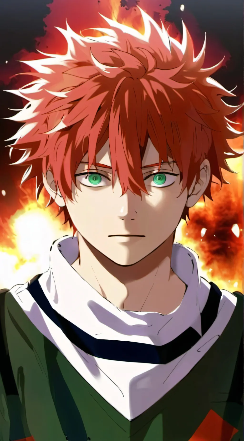 ai character: bakugo and  todo background