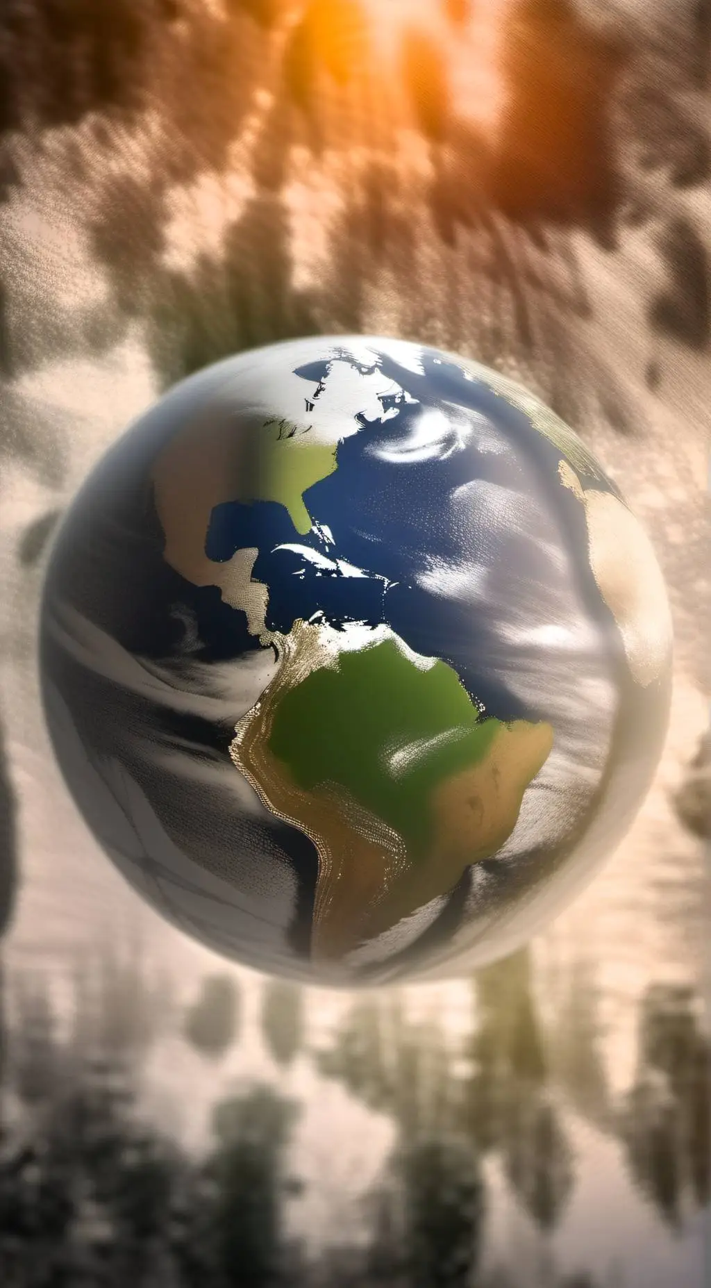 ai character: Tiny world background