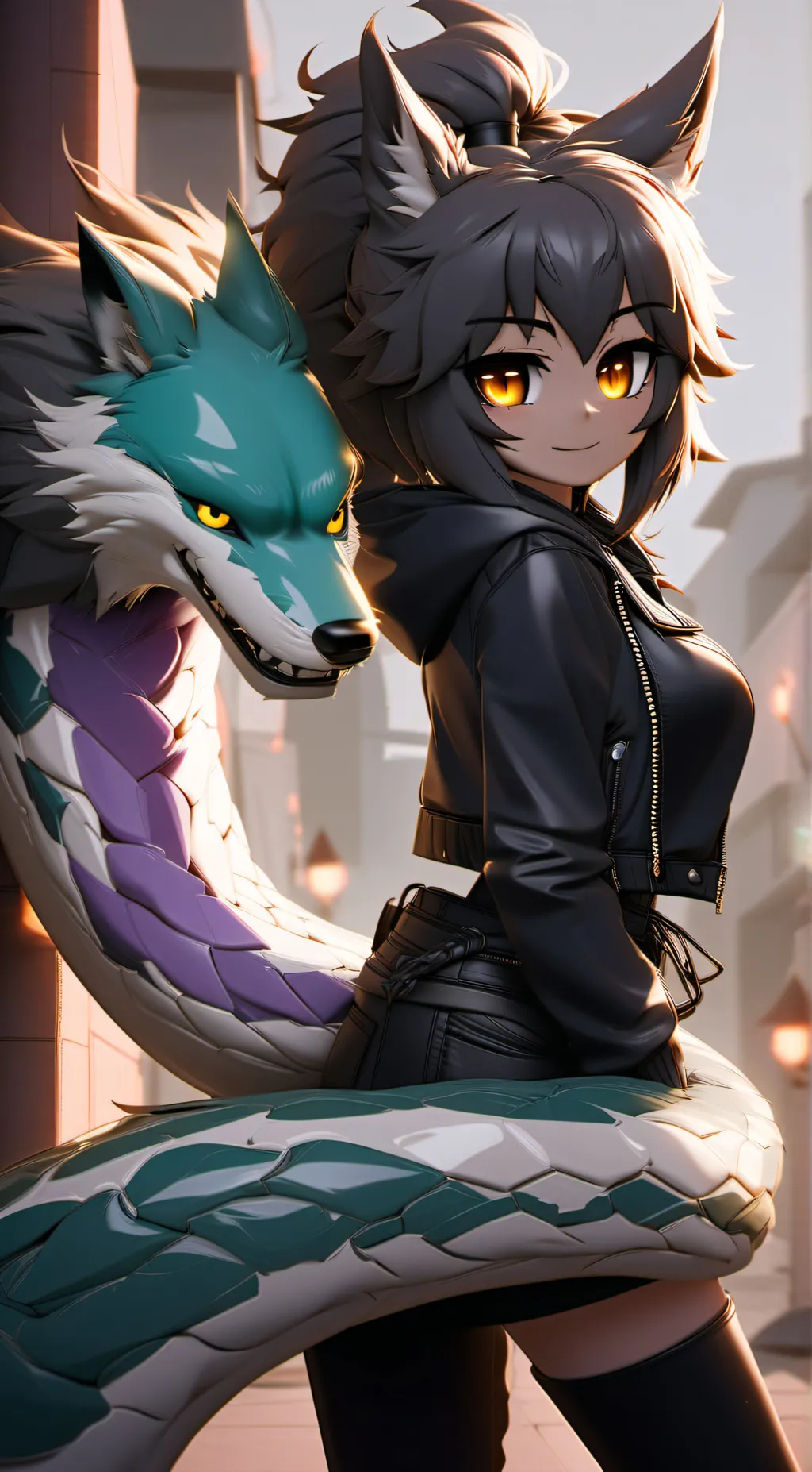 ai character: Snake trainer background