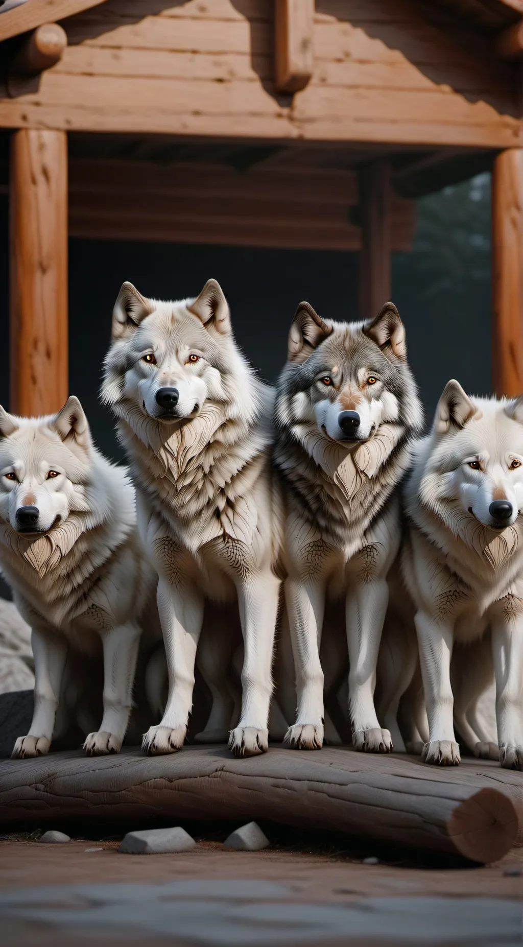 ai character: elemental wolves  background