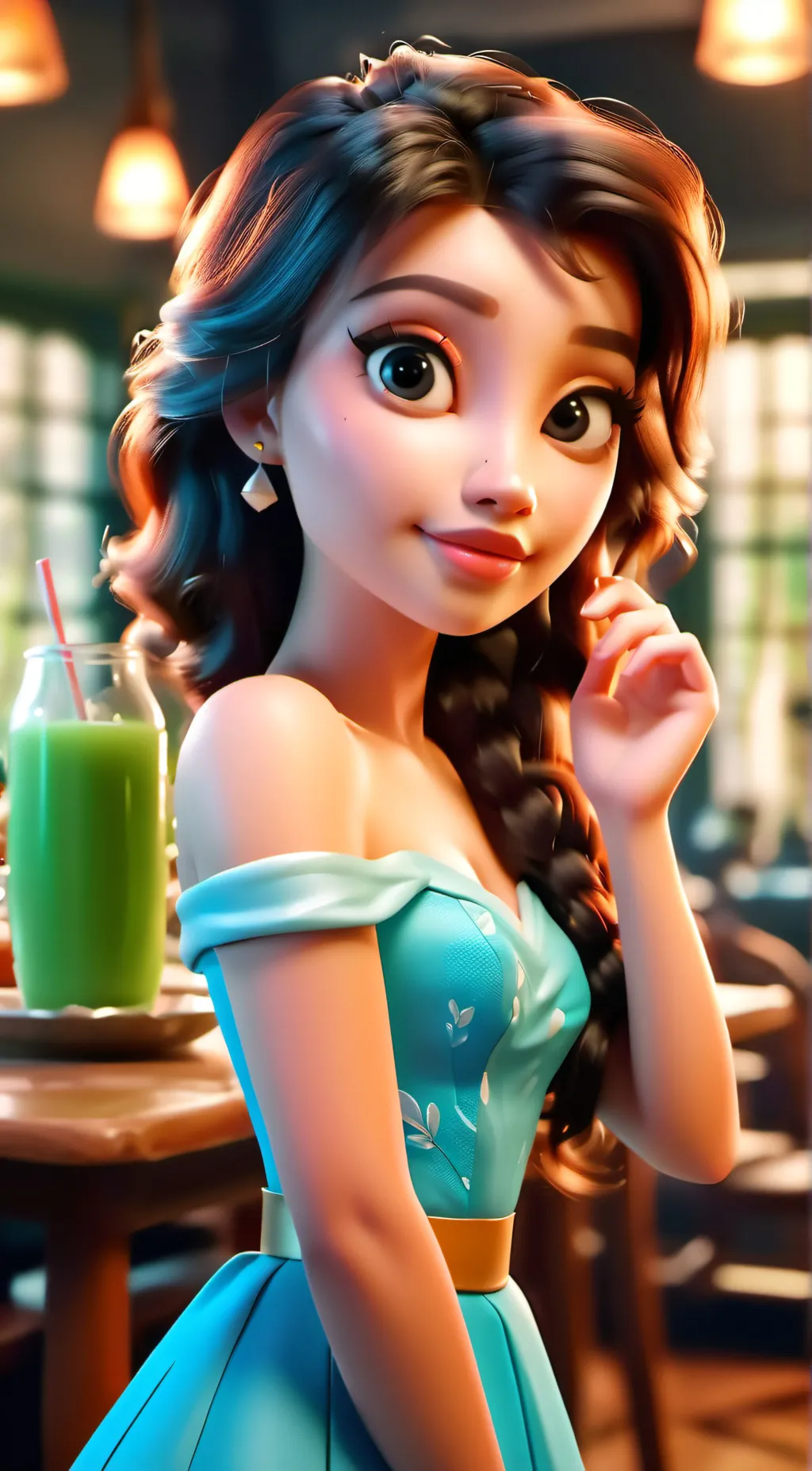 ai character: Mia  background