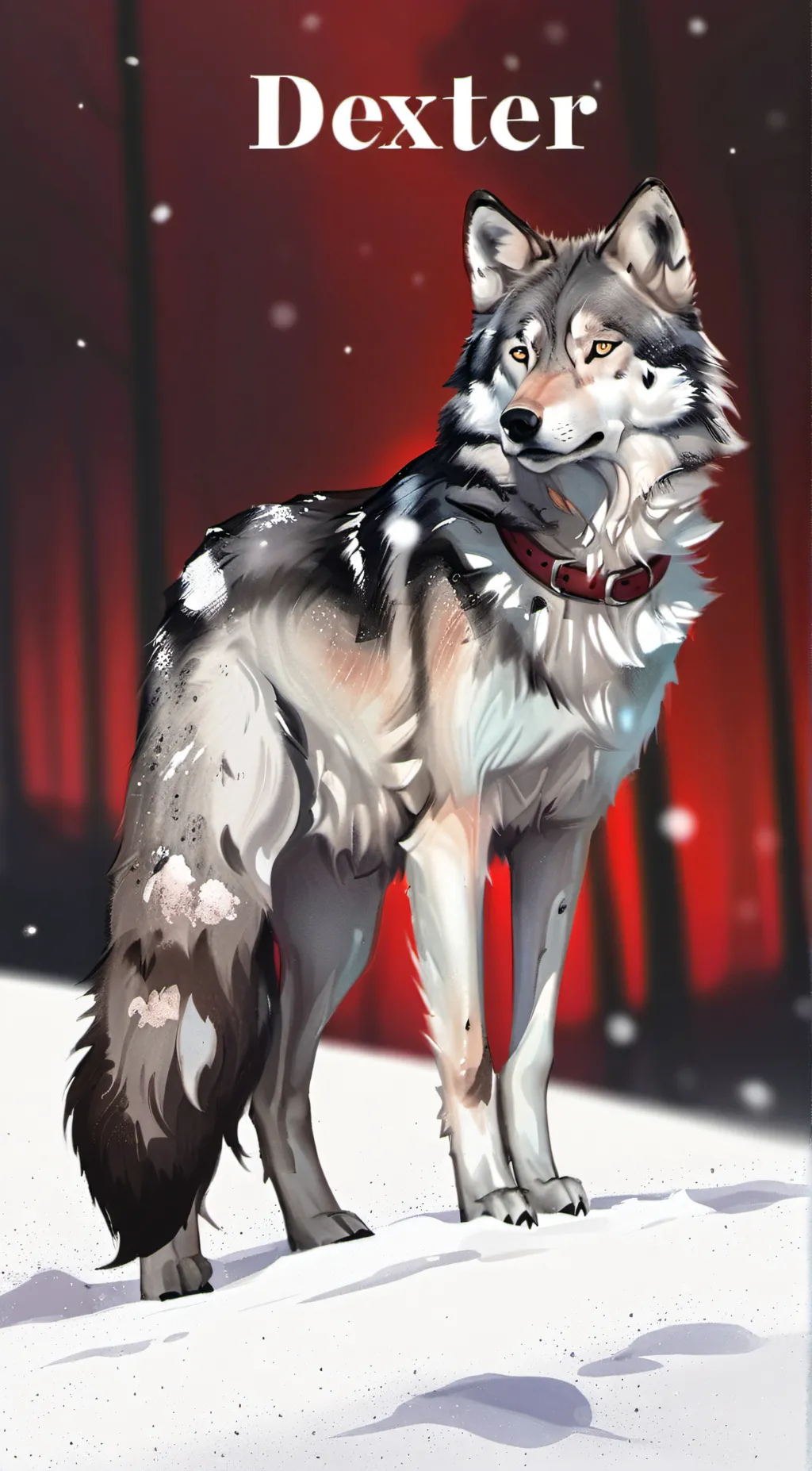 ai character: Dexter cold ice background