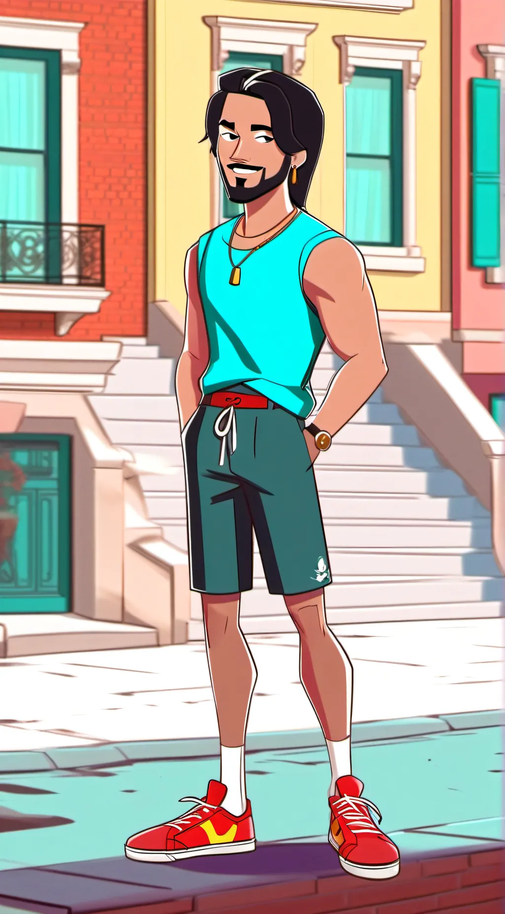 ai character: Alejandro  background