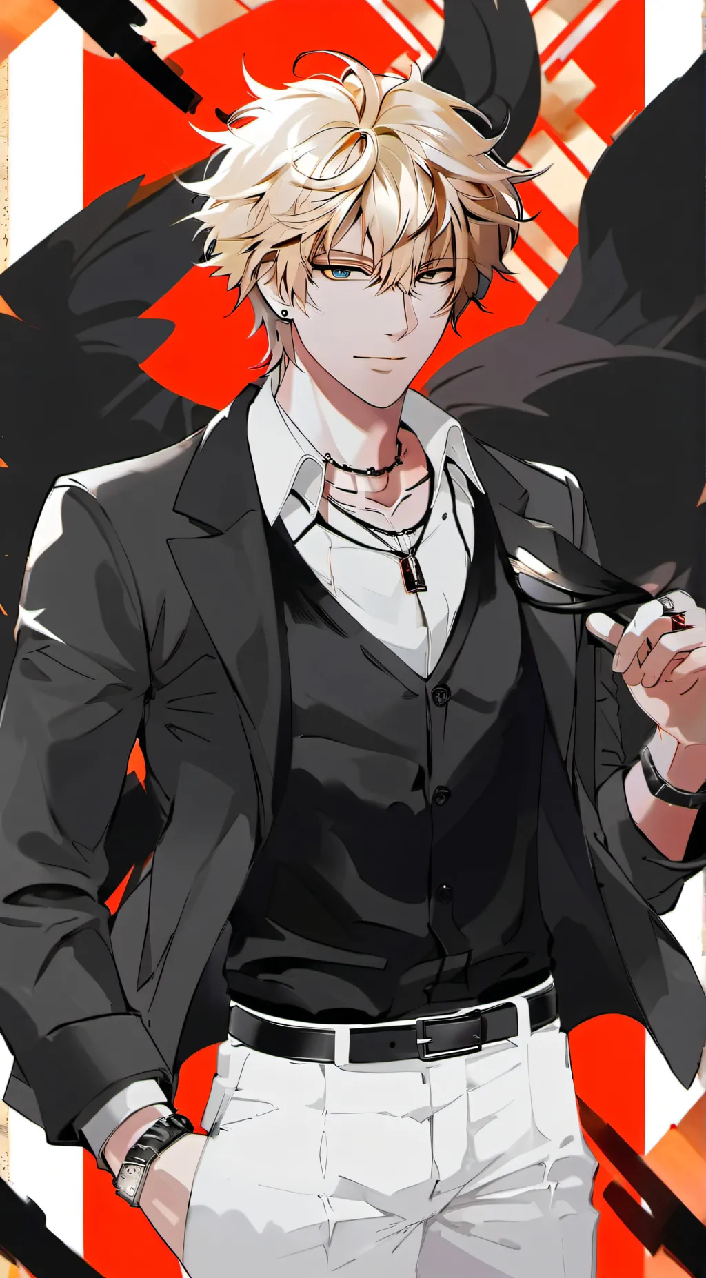 ai character: ~the text~ background