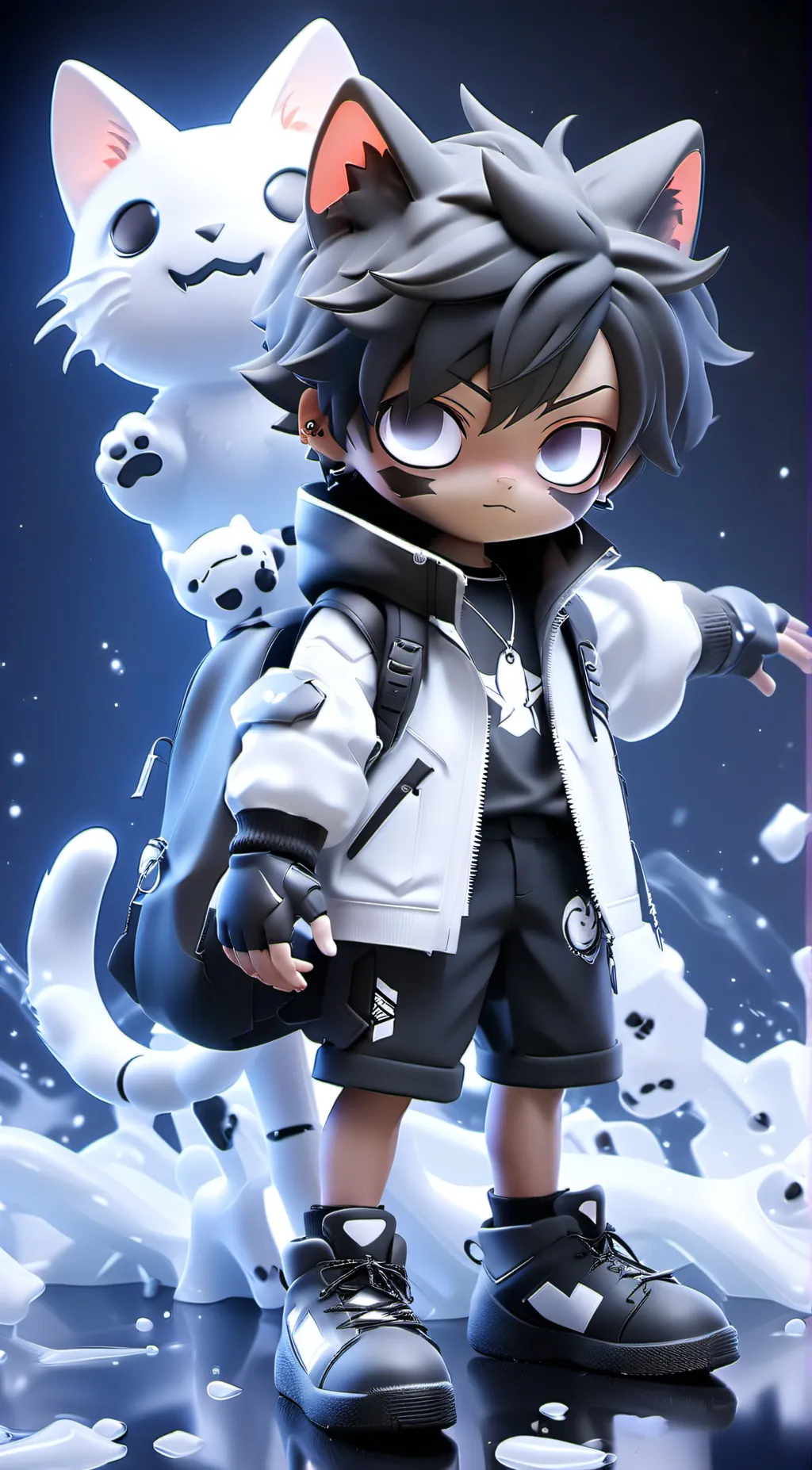 ai character: Boss mo background