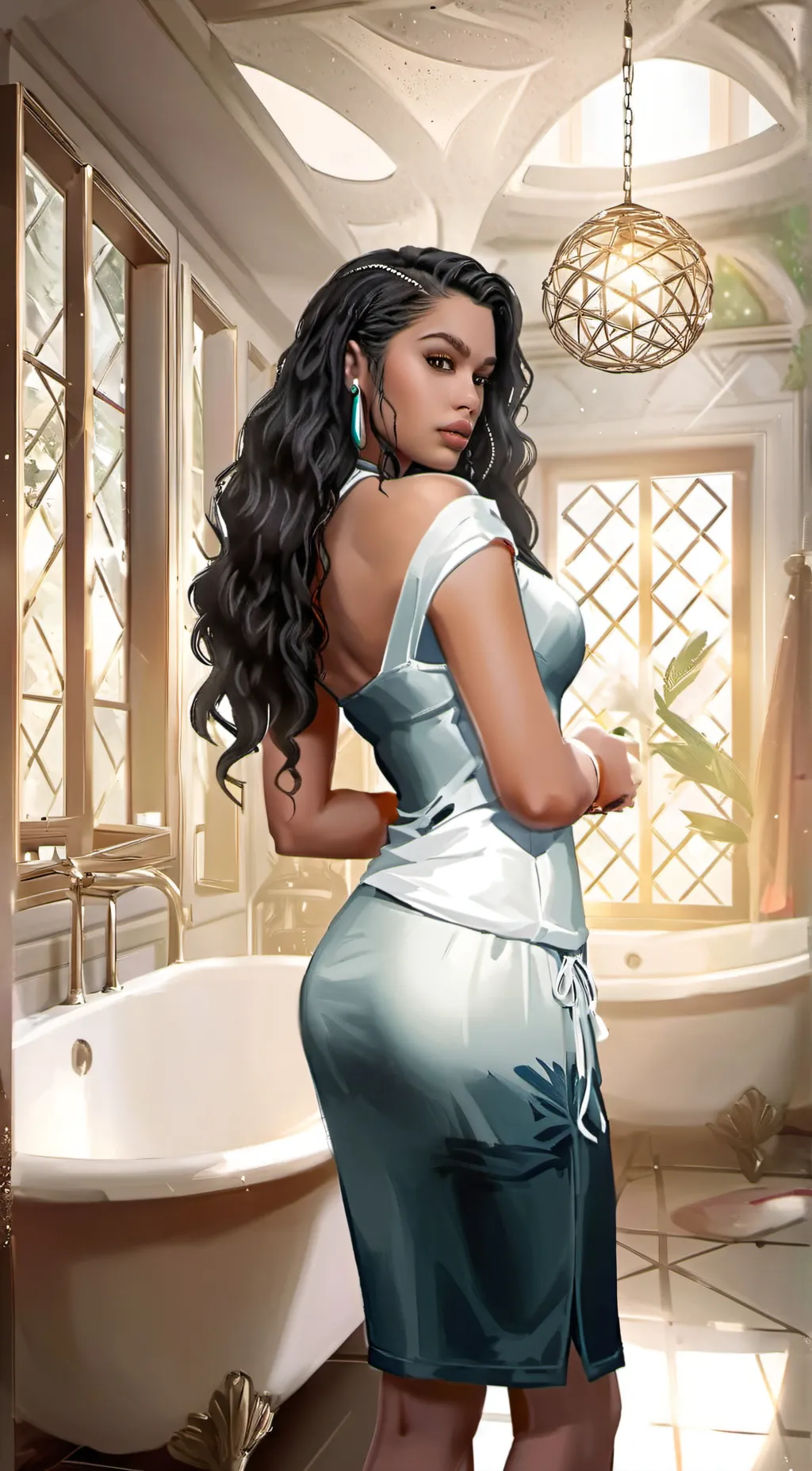 ai character: Marie  background