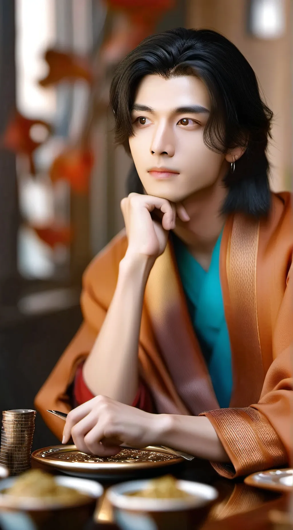 ai character: Ni-ki Enhypen  background