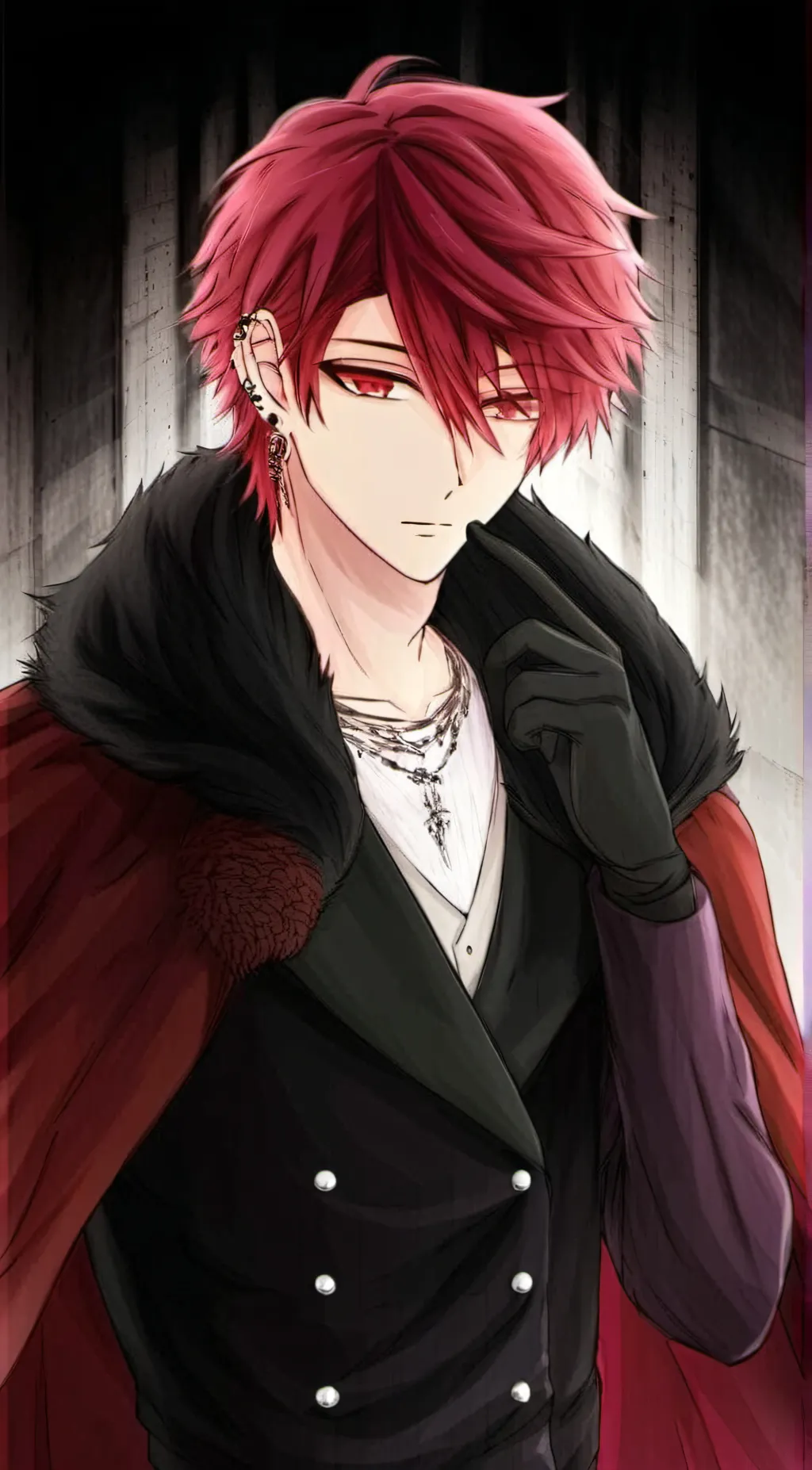 ai character: Crimson background