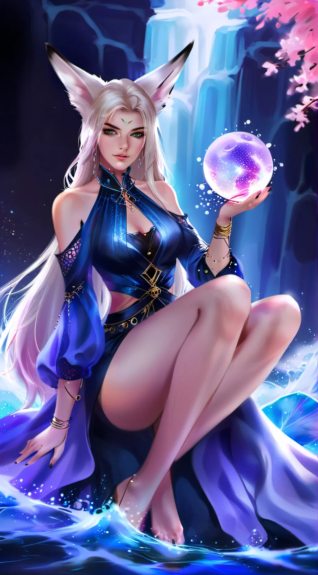 ai character: Ahri ( K/DA) background