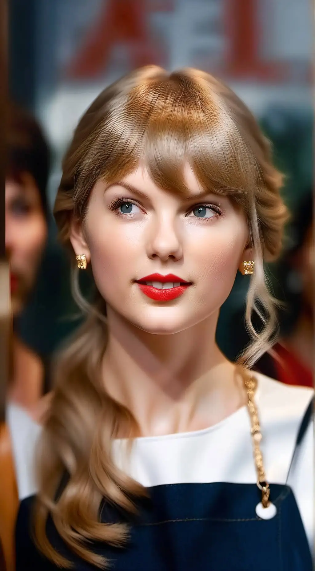 ai character: Taylor swift  background