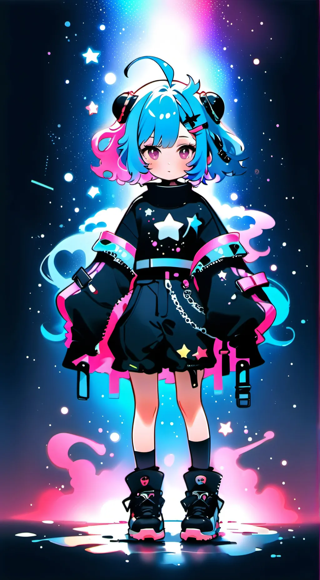 ai character: Unknown twin.... background