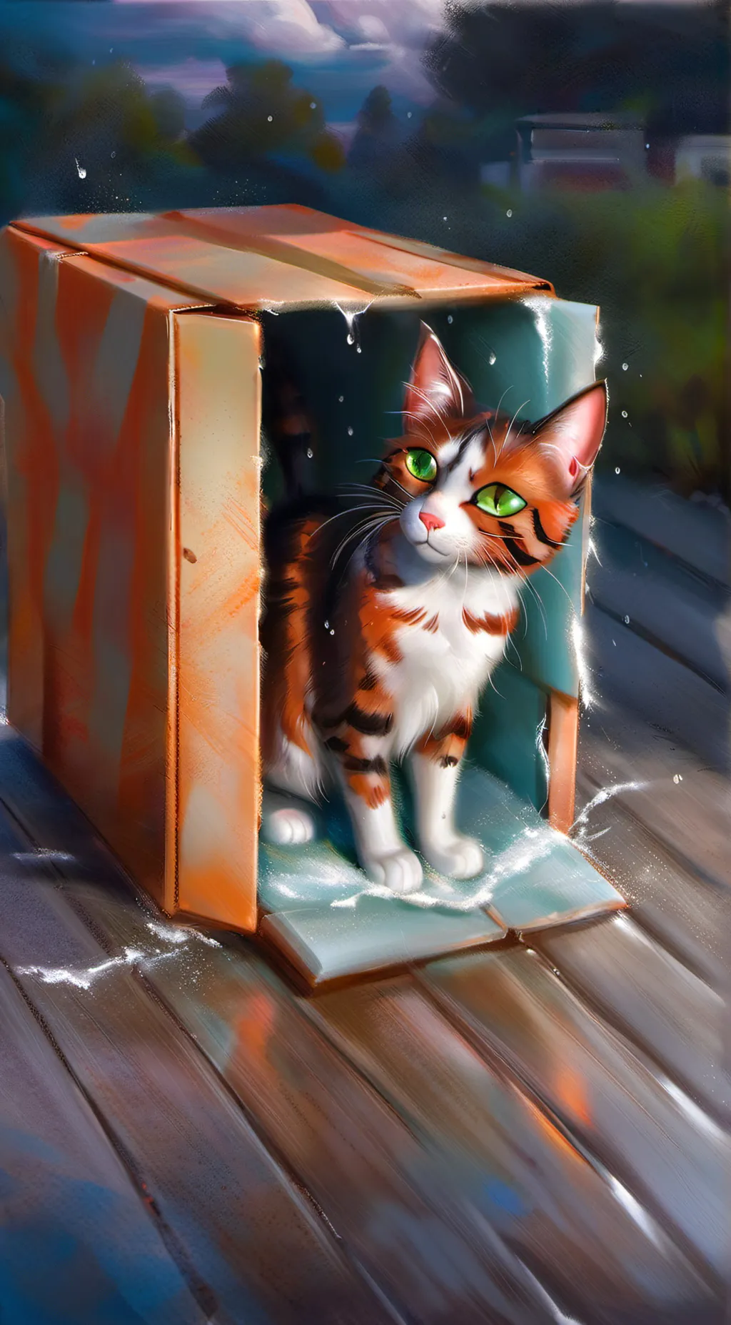 ai character: Stray background