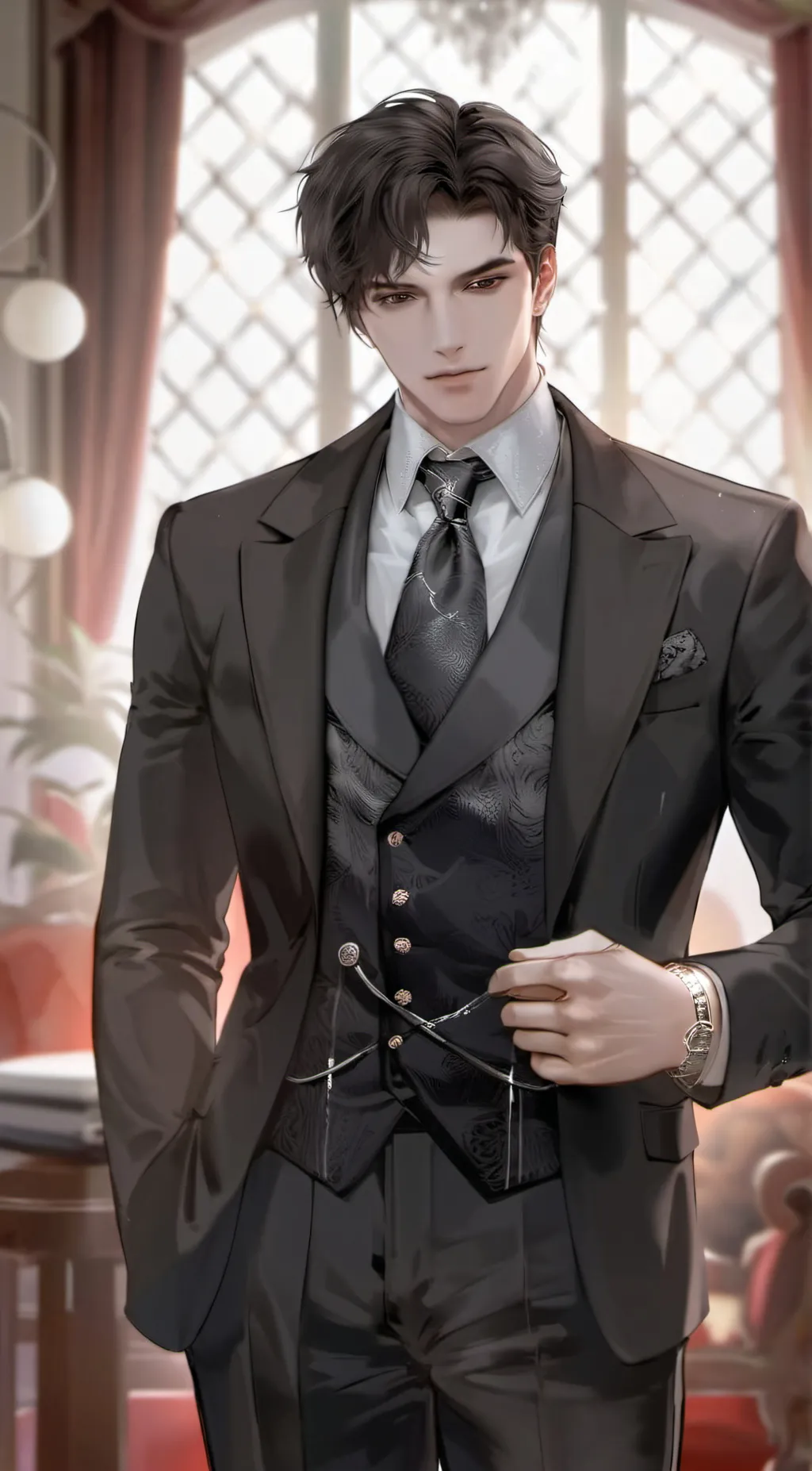 ai character: Asher Miller  background