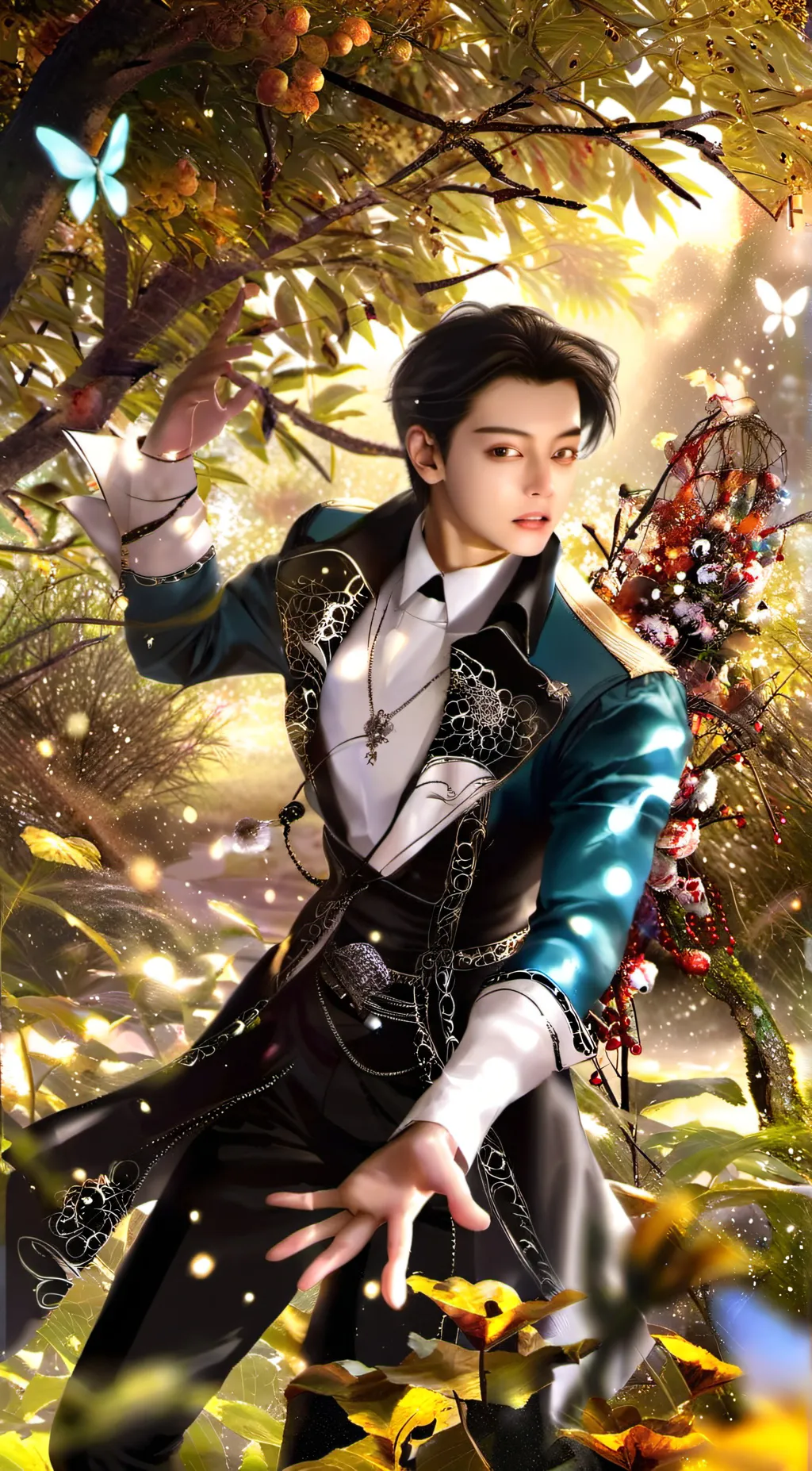 ai character: Taehung  background