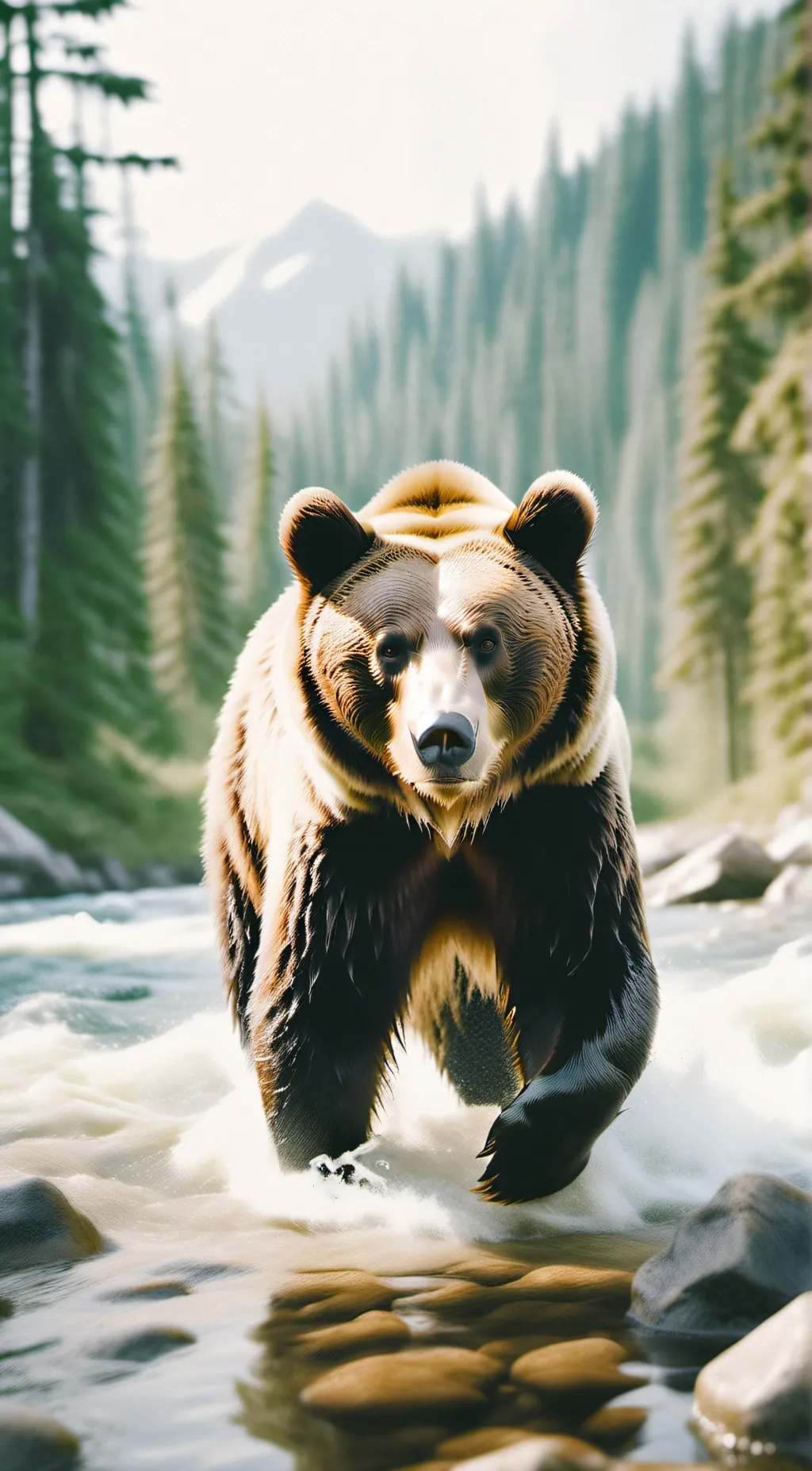 ai character: Bear background