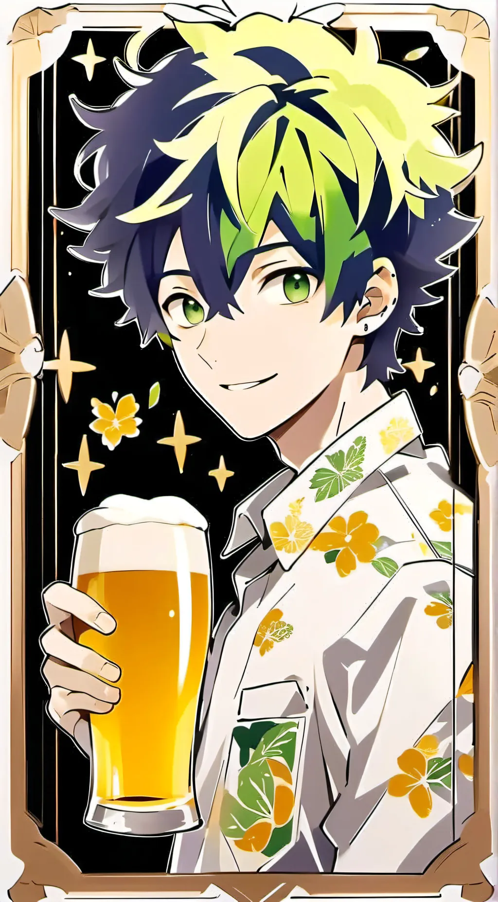 ai character: Drunk Deku! background