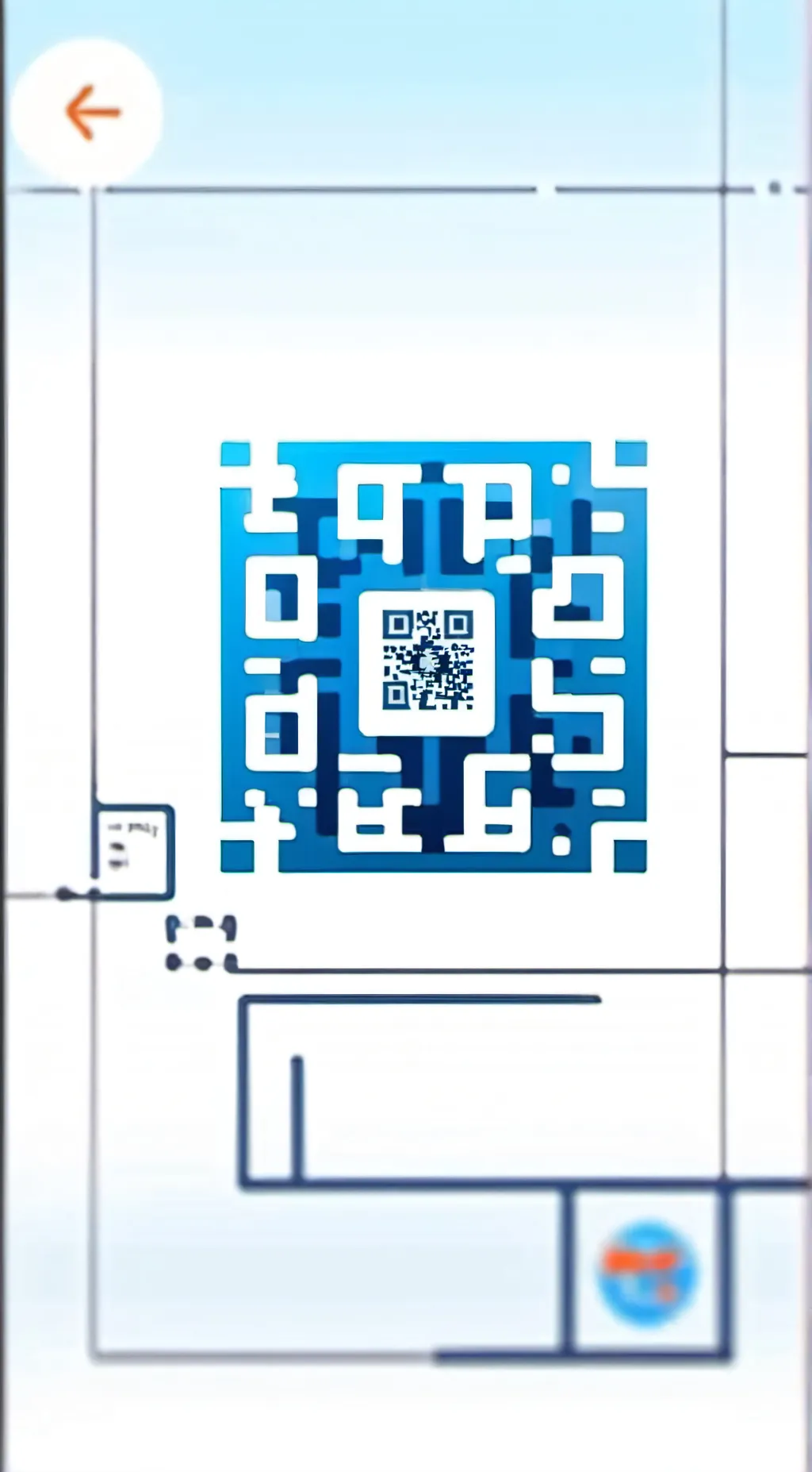 ai character: Qr code background