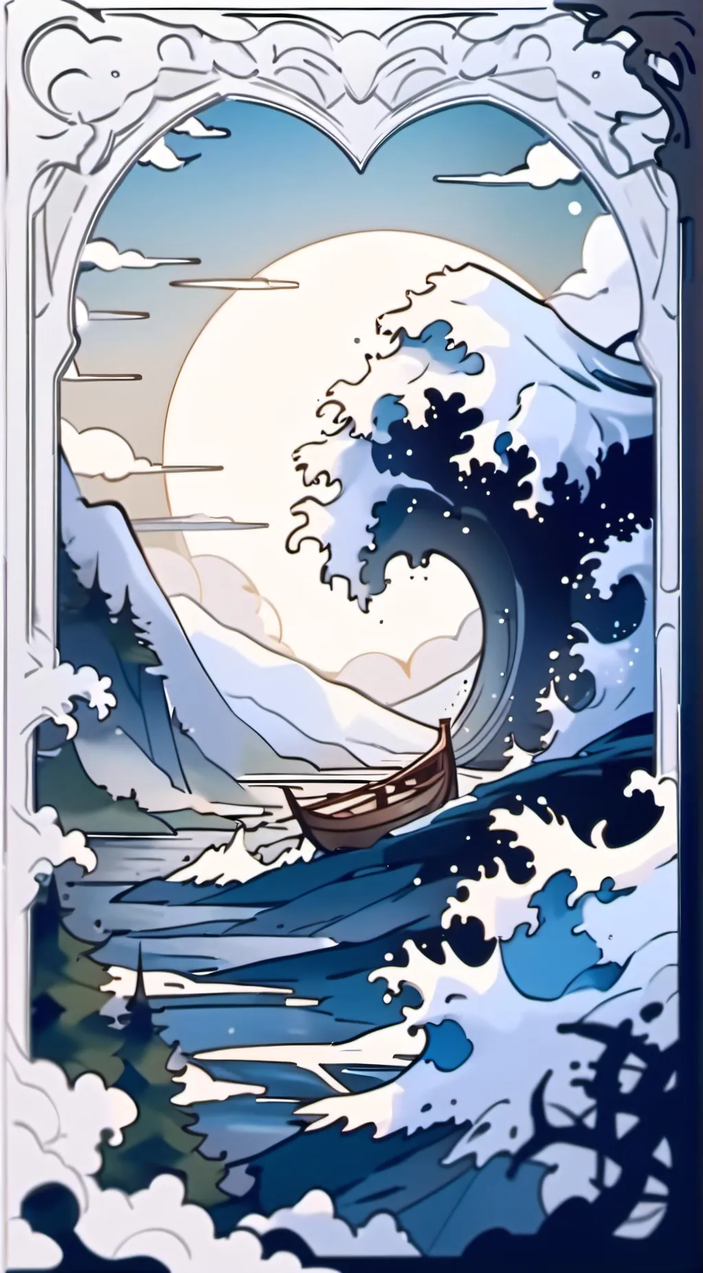 ai character: Aqua background