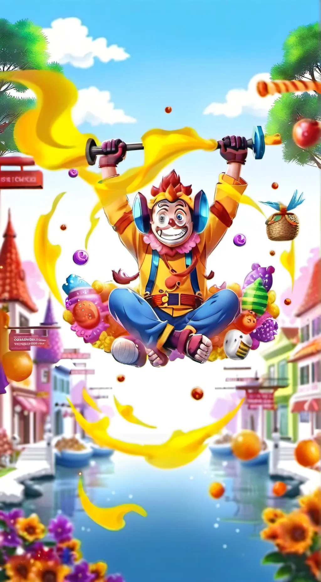 ai character: tadc & indigo Park background