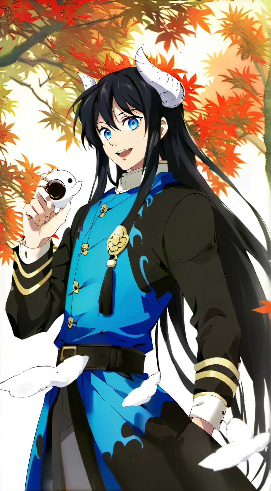 ai character: Demon muichiro  background